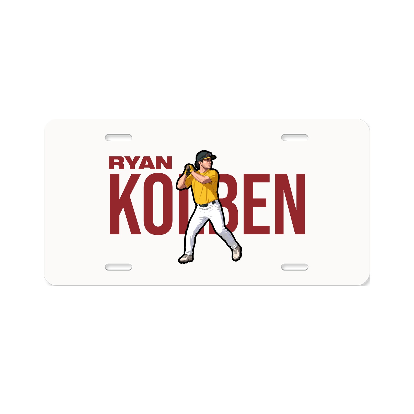 License Plate — Player Name in Classic