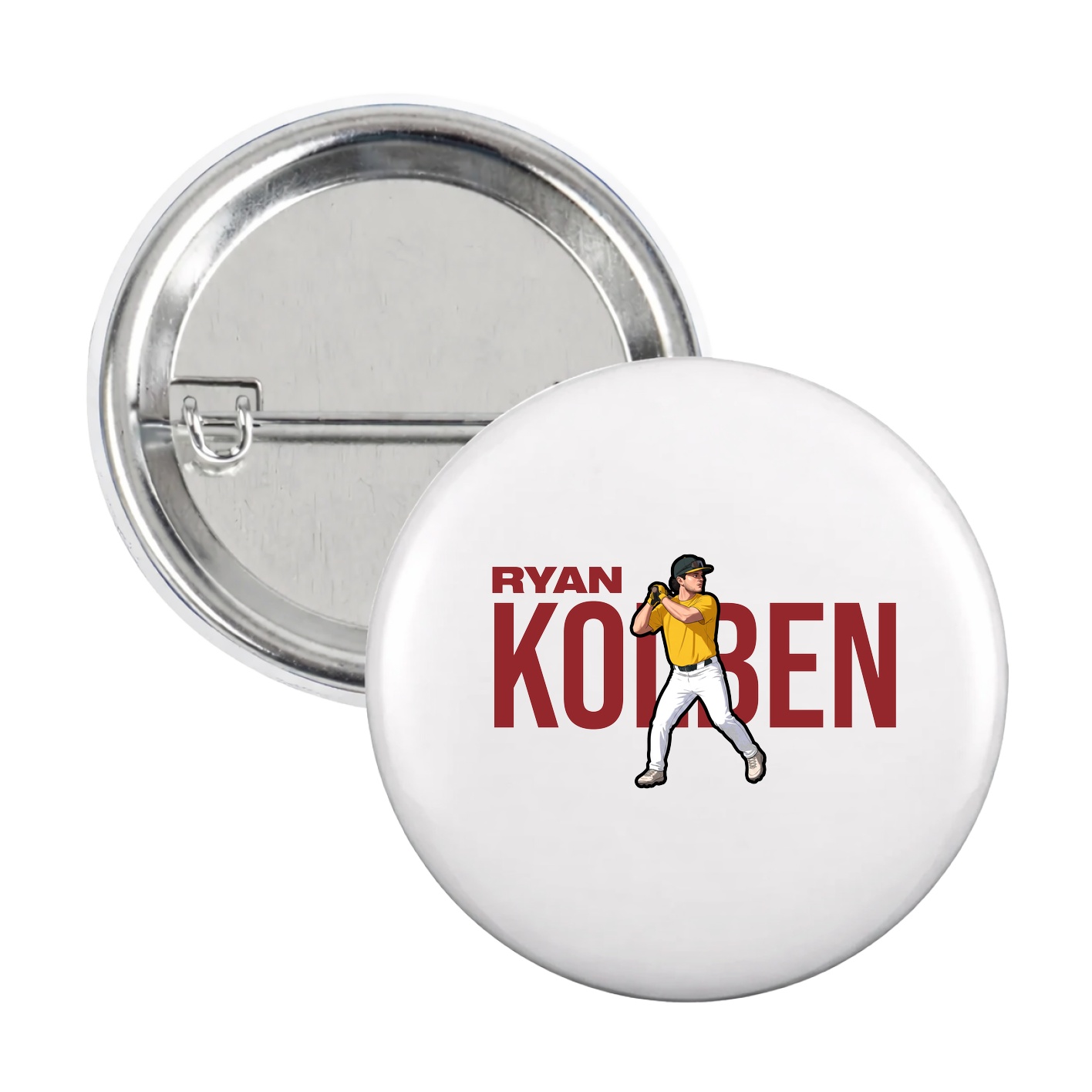 Game Day Button — Player Name in White