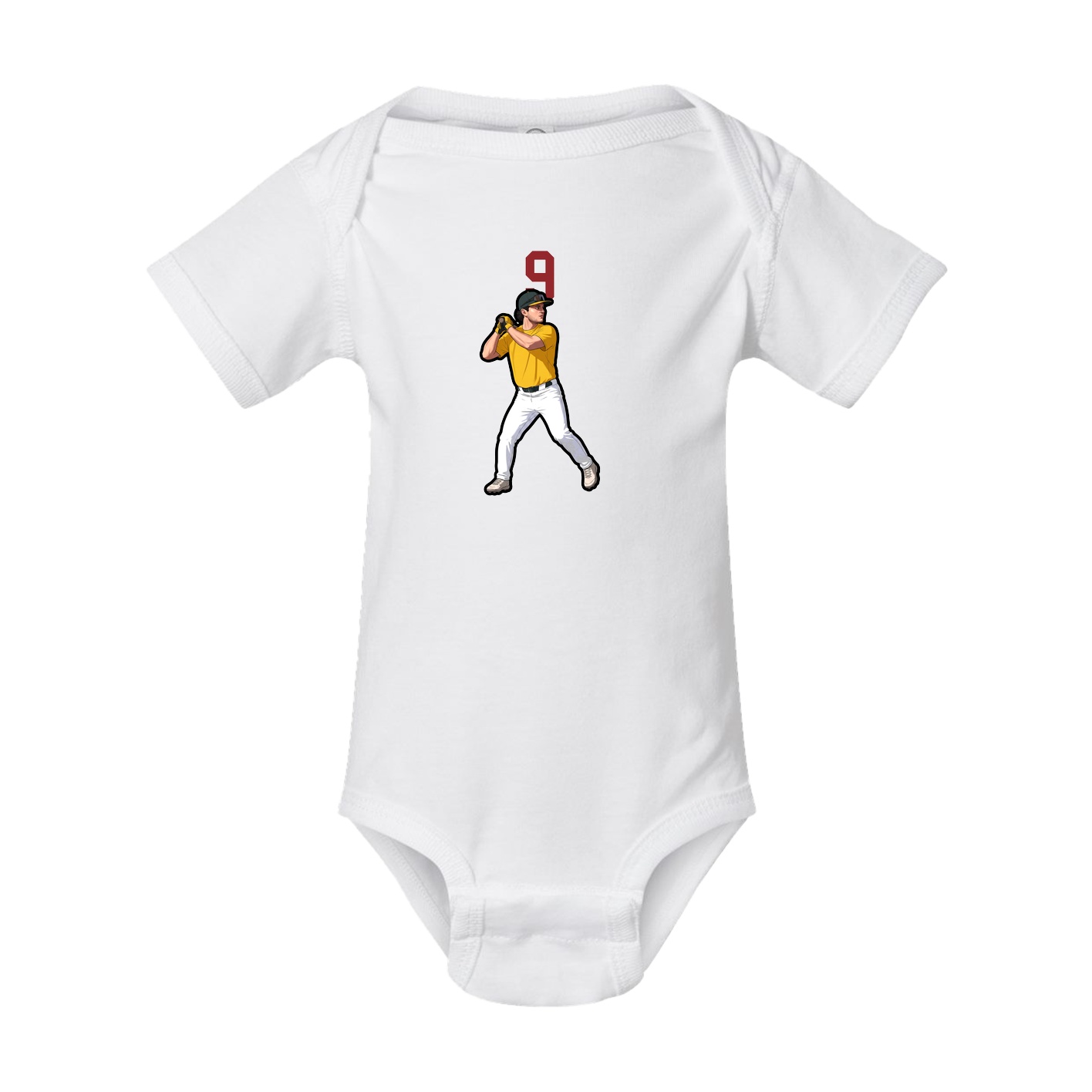 Baby Onesie — Number Top in White