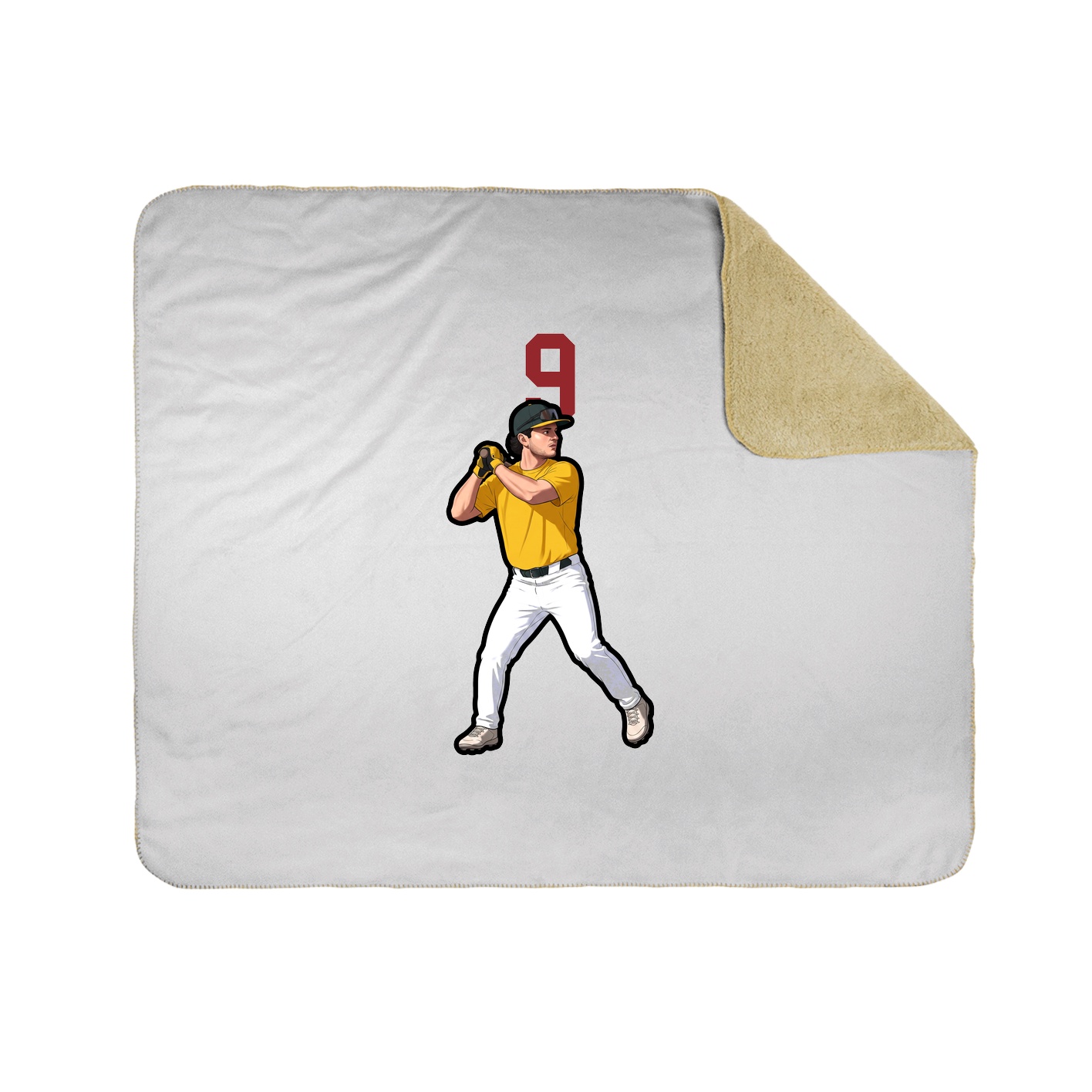 Throw Blanket — Number Top in White