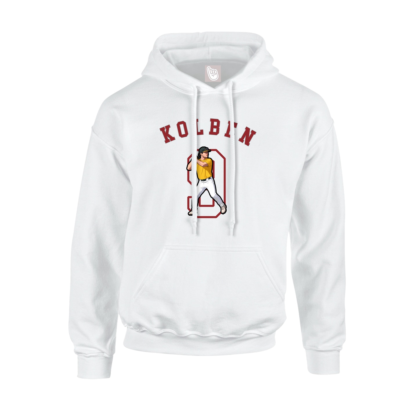 Youth Hoodie — Shirsey Arch in White