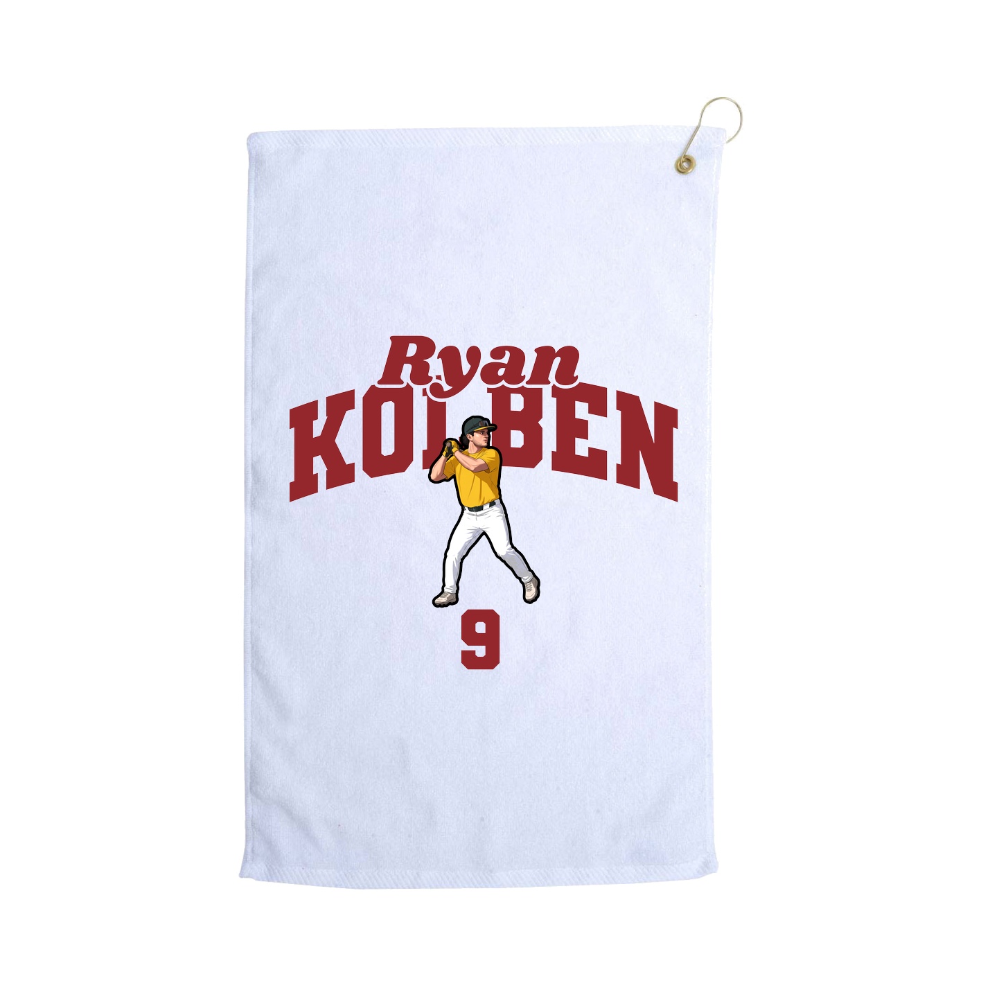 Golf Towel — Signature Arch in White