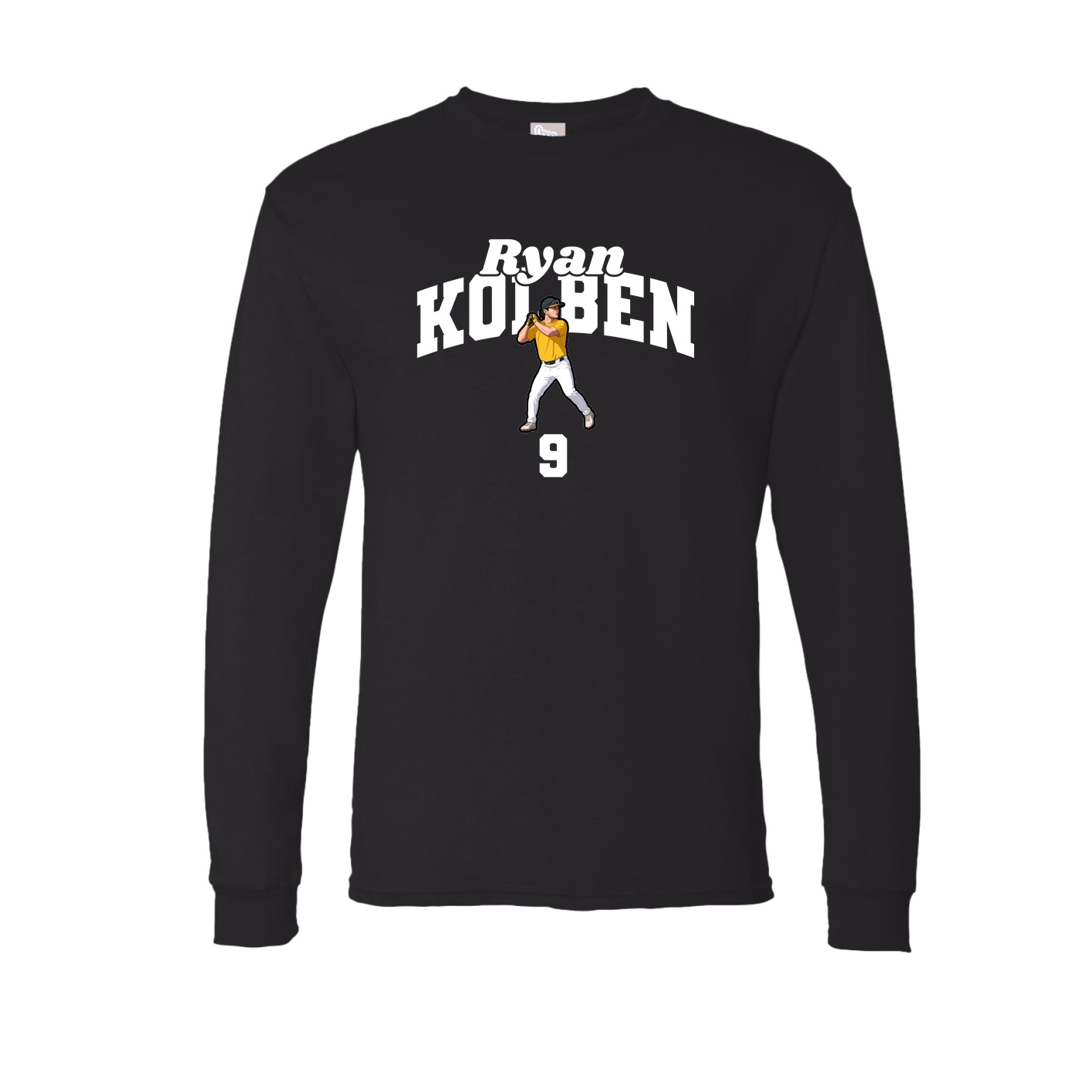 Long Sleeve Tee — Signature Arch in Black