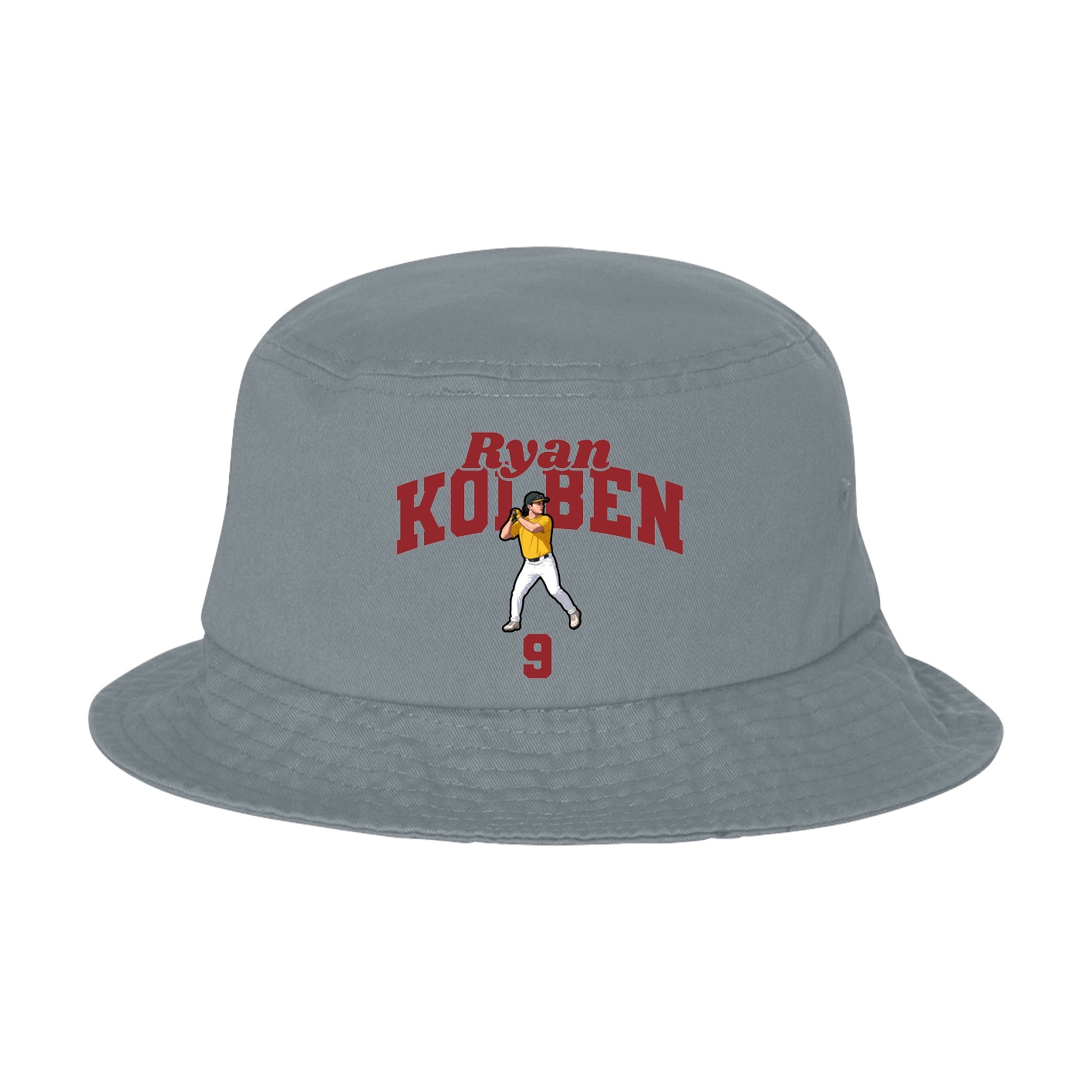 Bucket Cap — Signature Arch in Grey