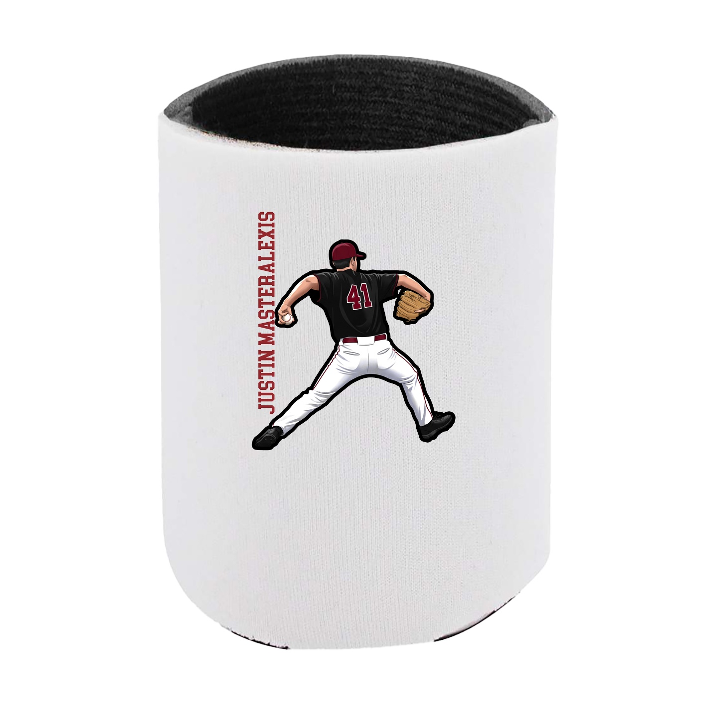 Can Holder — Name Vertical in White