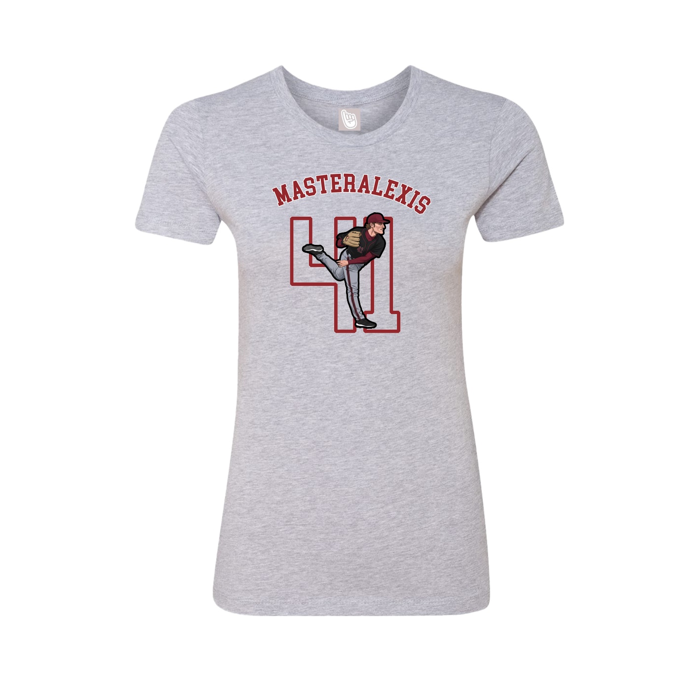 Fitted Women's Tee — Shirsey Arch in Grey