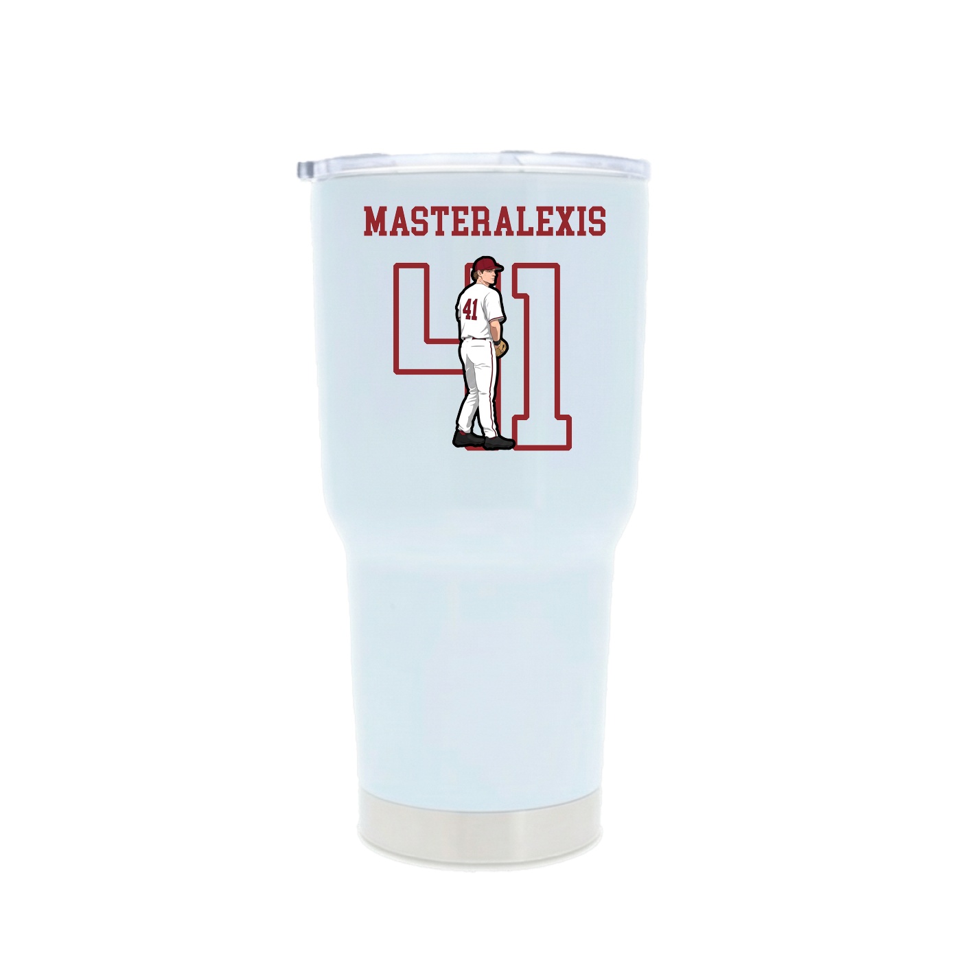 30oz Stainless Steel Tumbler — Shirsey in White