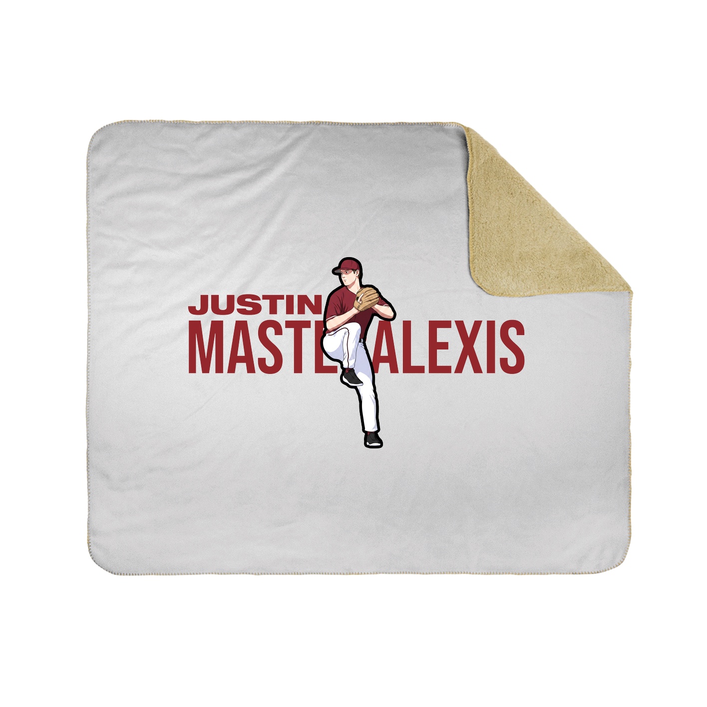 Throw Blanket — Player Name in White