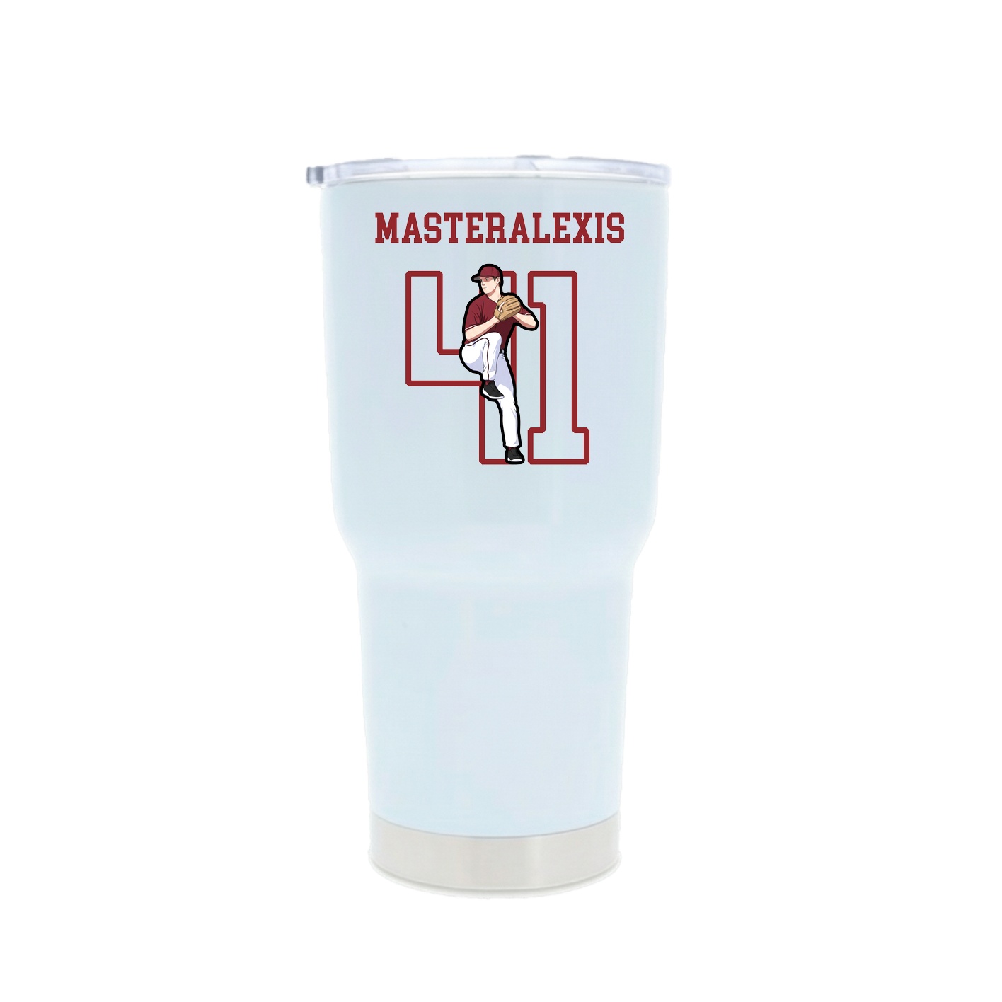 30oz Stainless Steel Tumbler — Shirsey in White