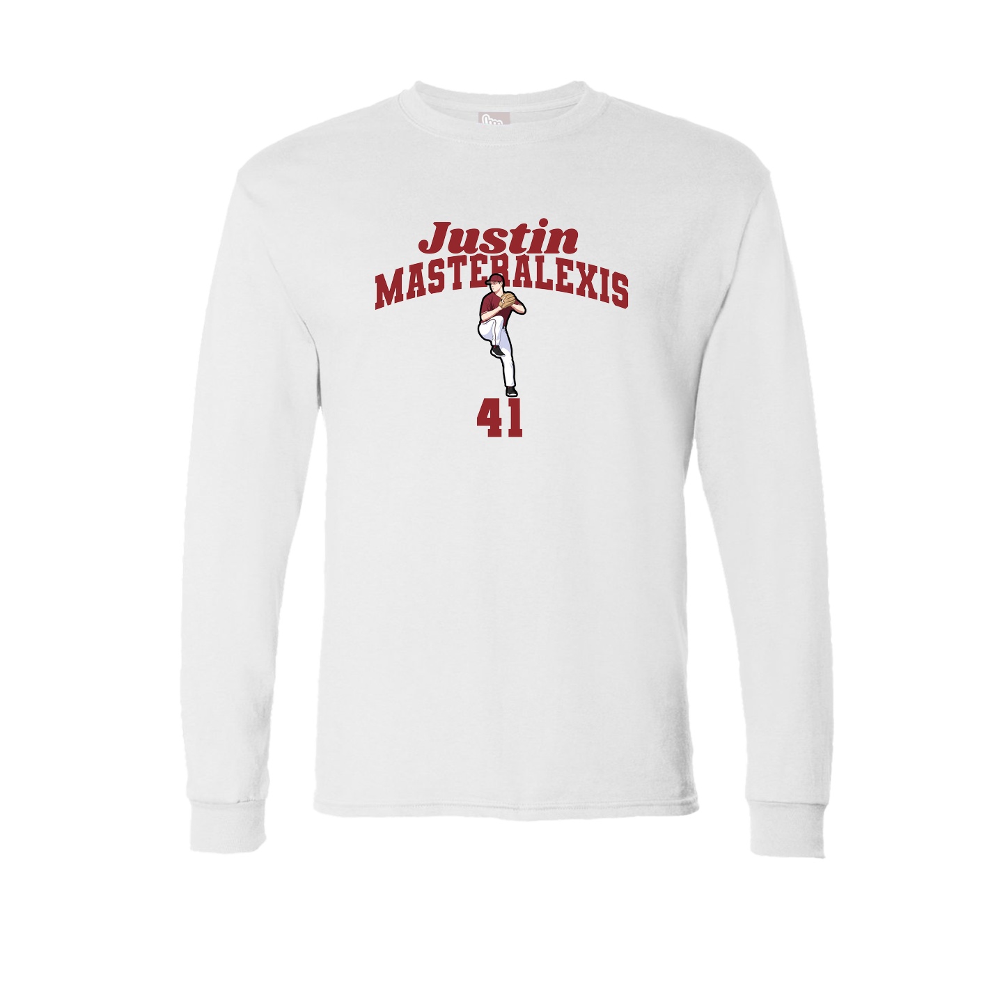 Long Sleeve Tee — Signature Arch in White