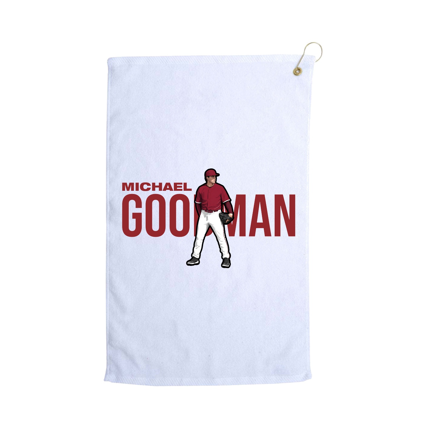 Golf Towel — Player Name in White