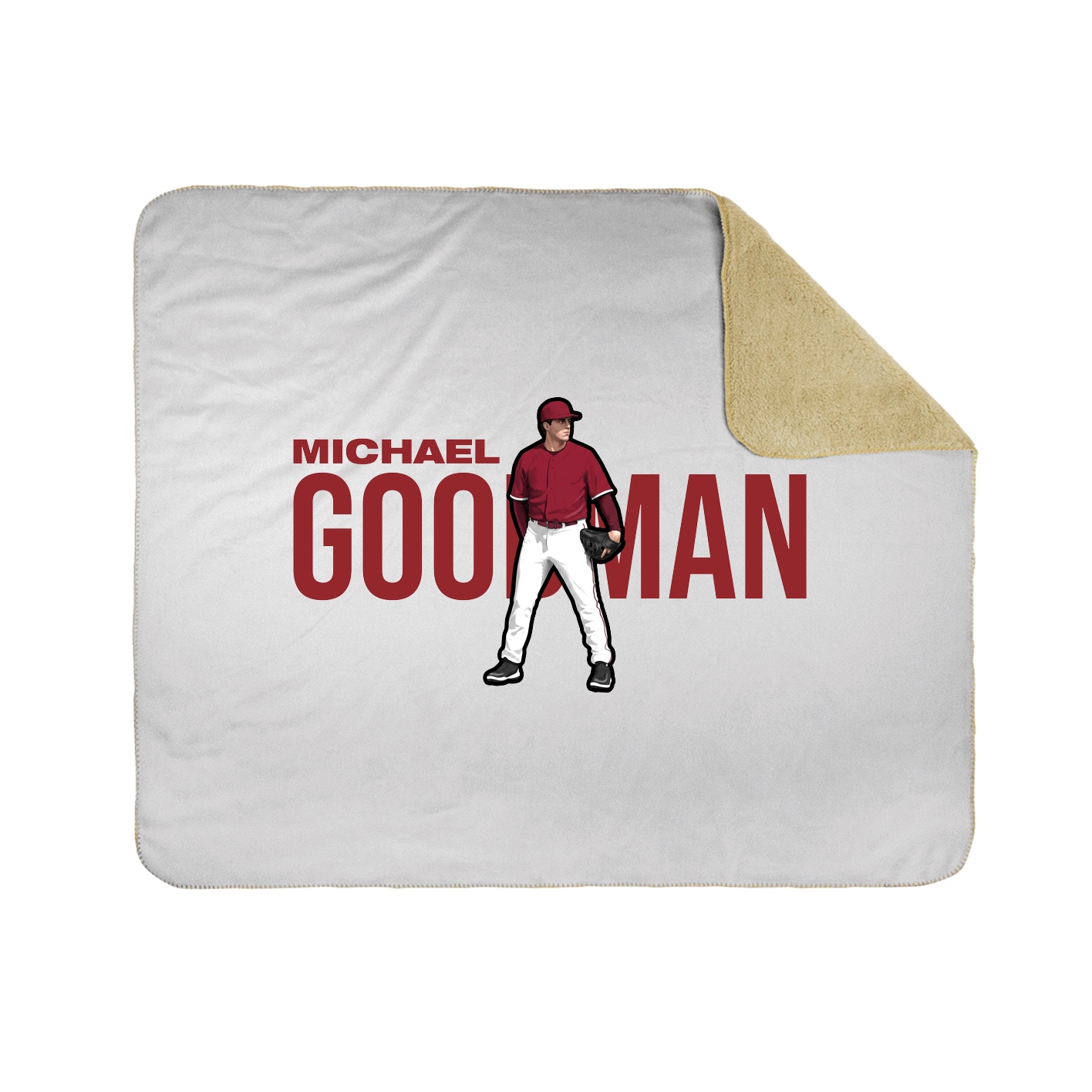 Throw Blanket — Player Name in White