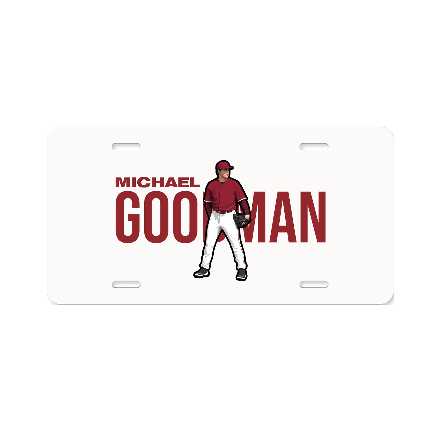 License Plate — Player Name in Classic