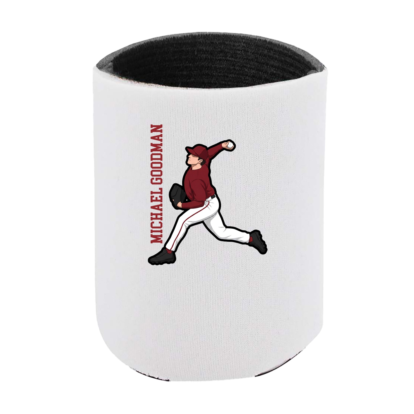 Can Holder — Name Vertical in White