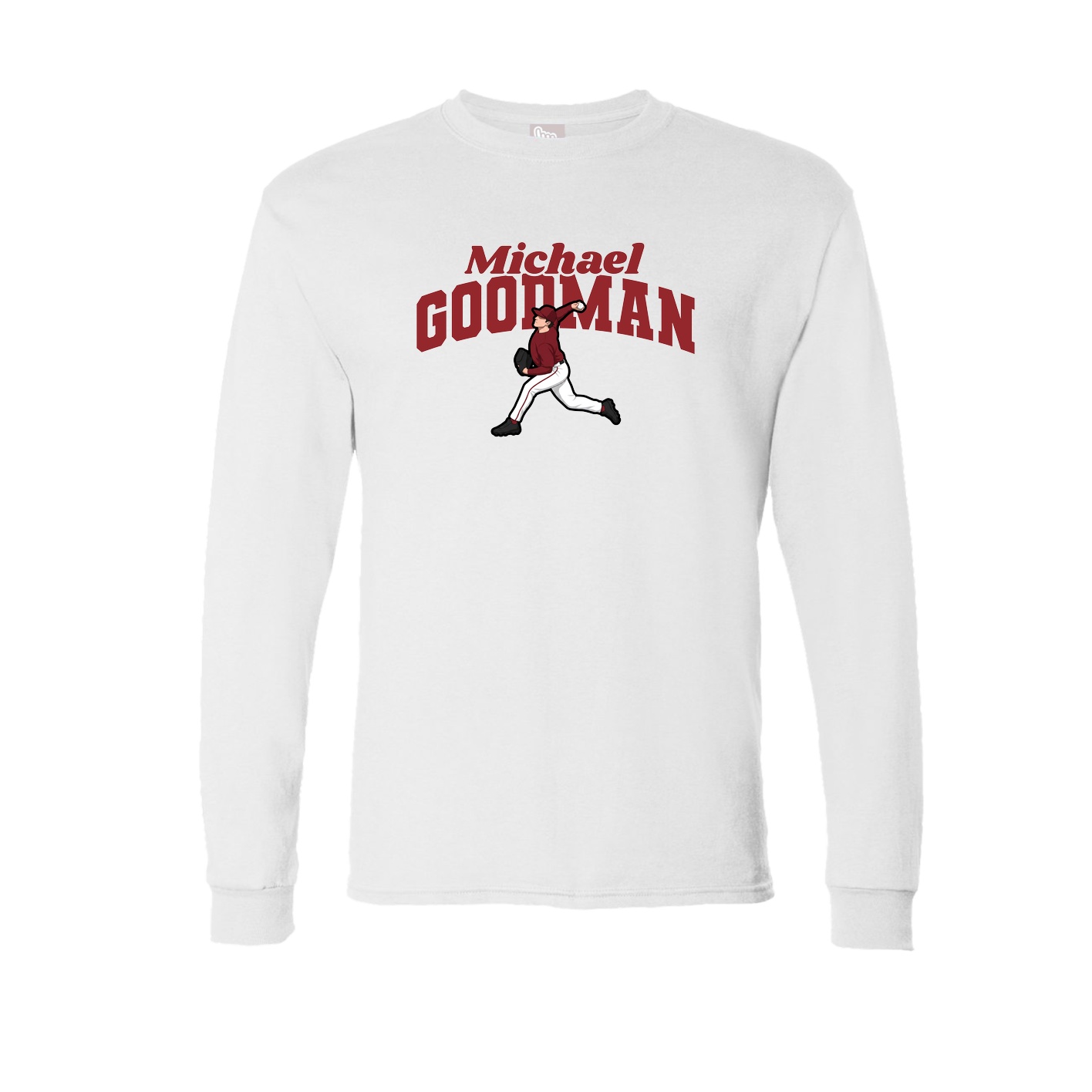 Long Sleeve Tee — Signature Arch in White