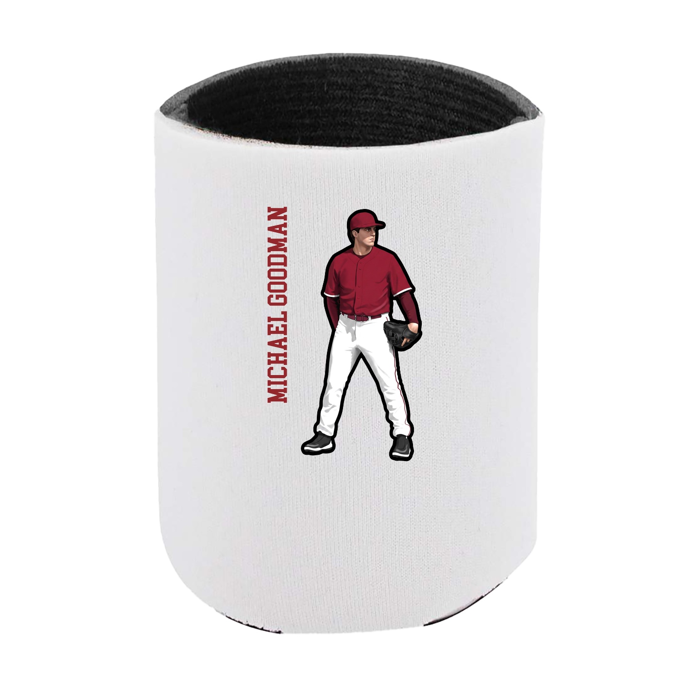 Can Holder — Name Vertical in White