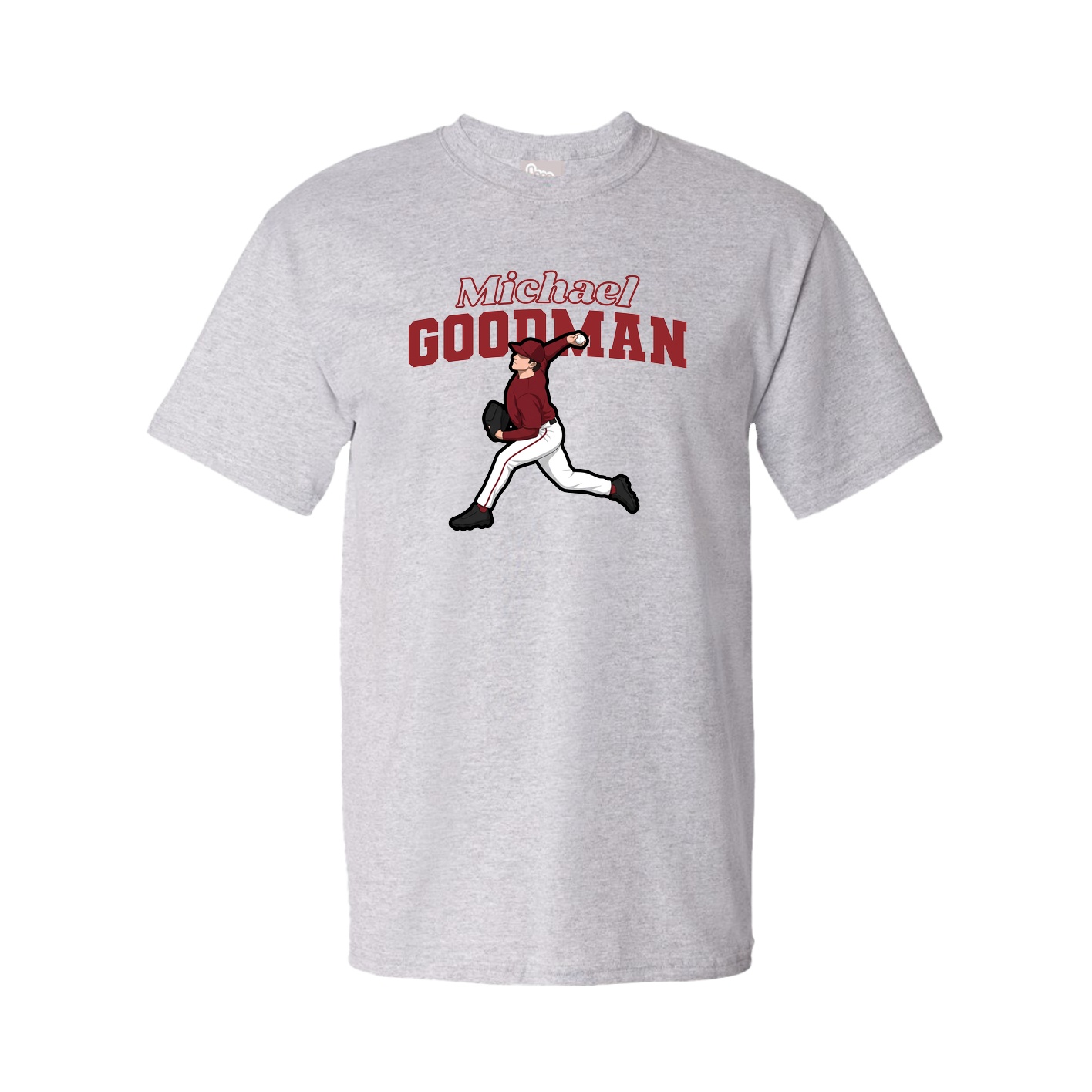Tee — Name Arch in Grey