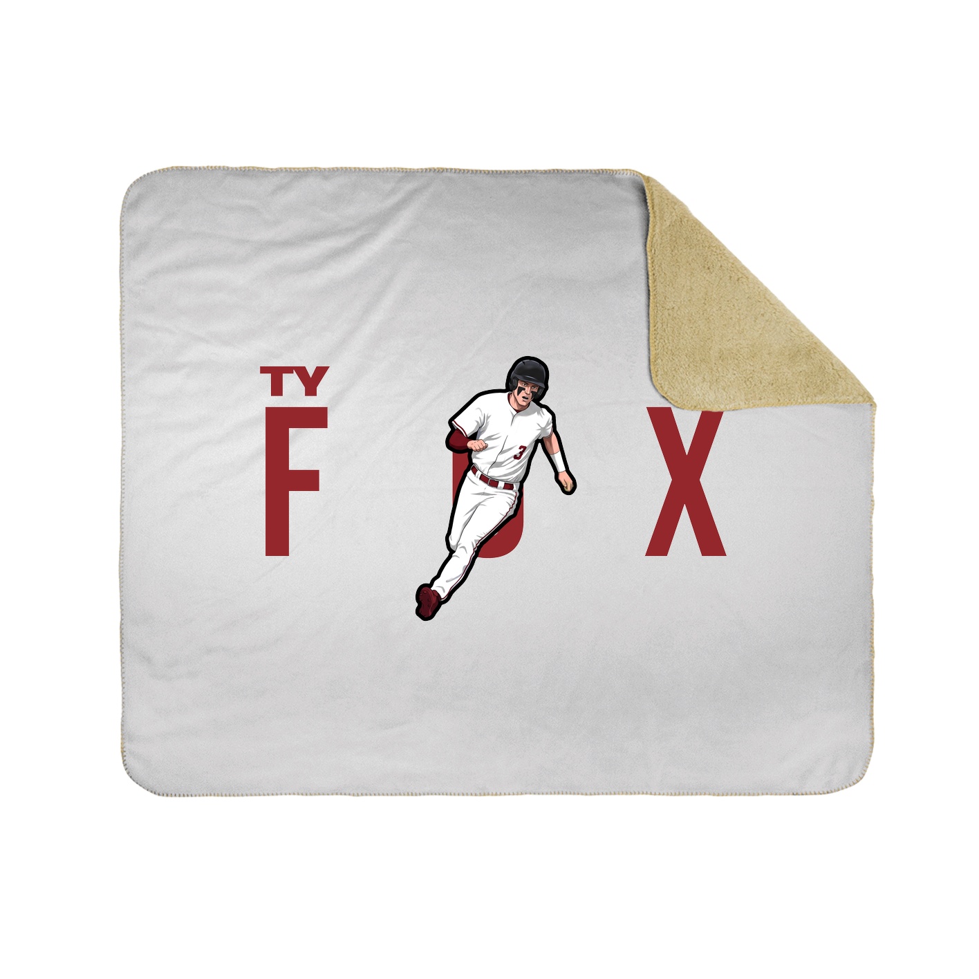 Throw Blanket — Player Name in White