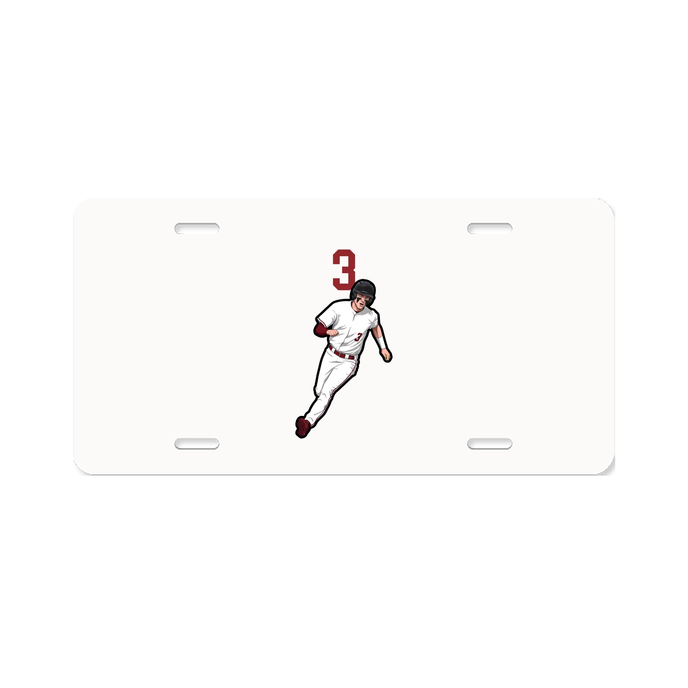 License Plate — Number Top in Classic