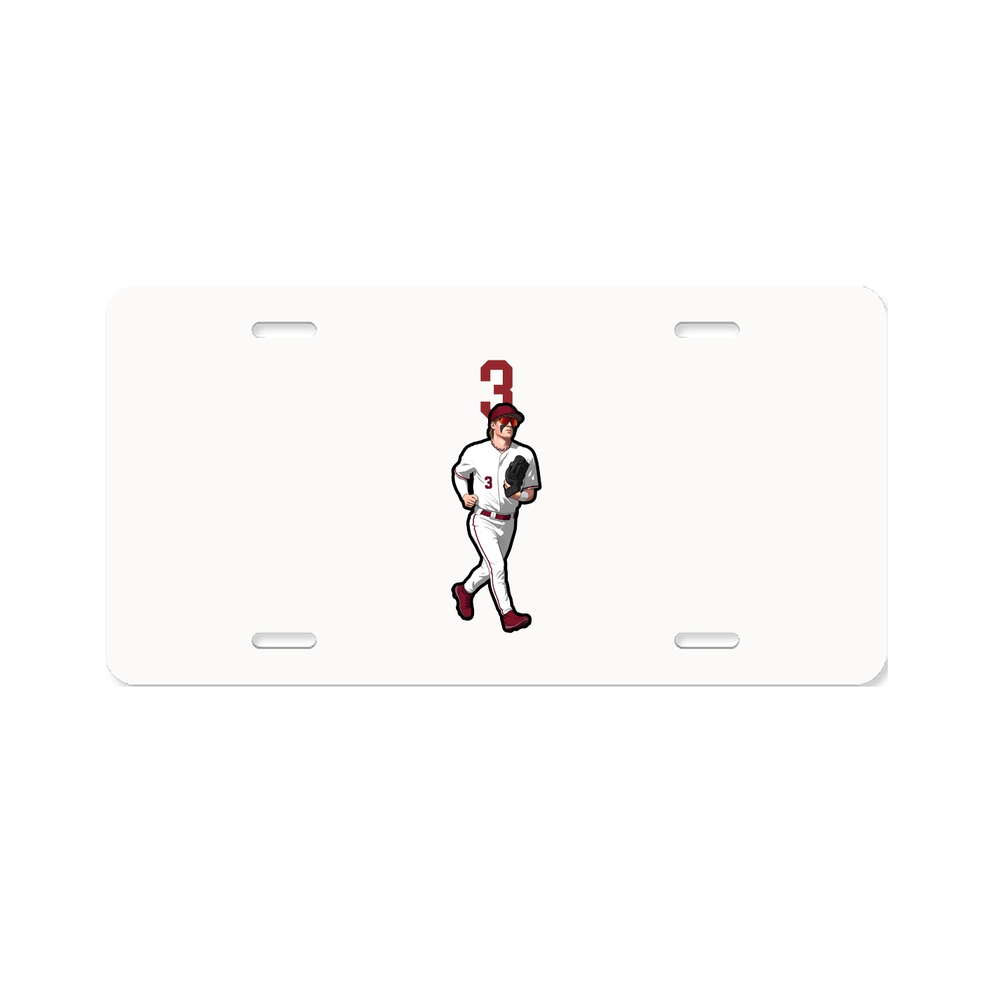 License Plate — Number Top in Classic