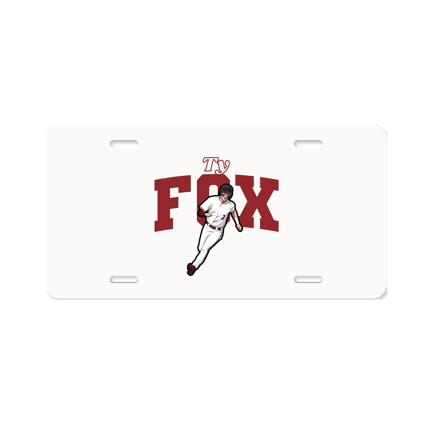License Plate — Name Arch in Classic