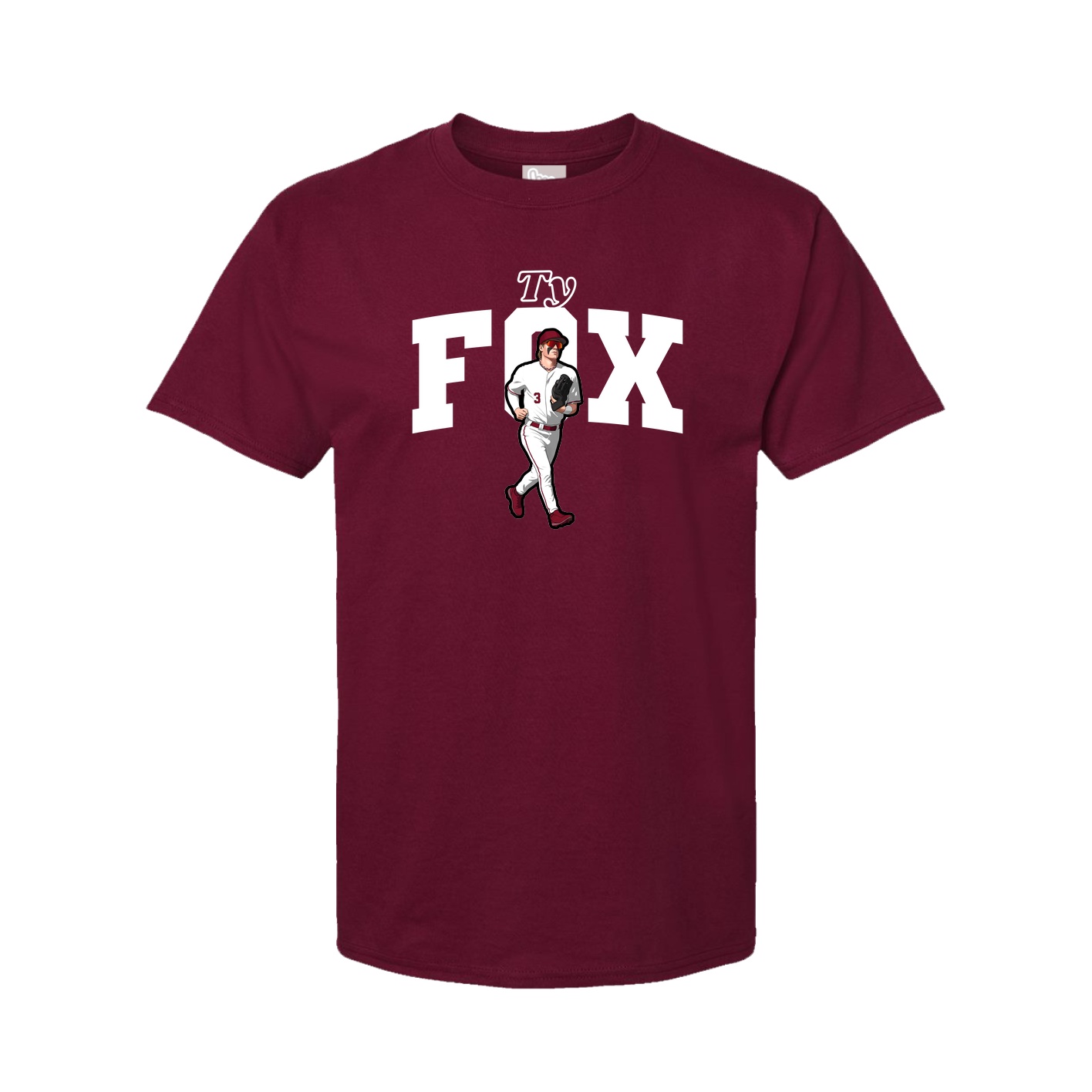 Youth Tee — Name Arch in Cardinal
