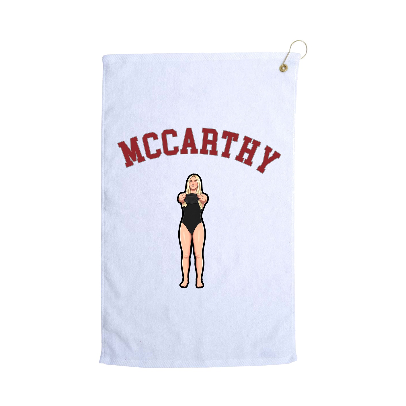 Golf Towel — Shirsey Arch in White