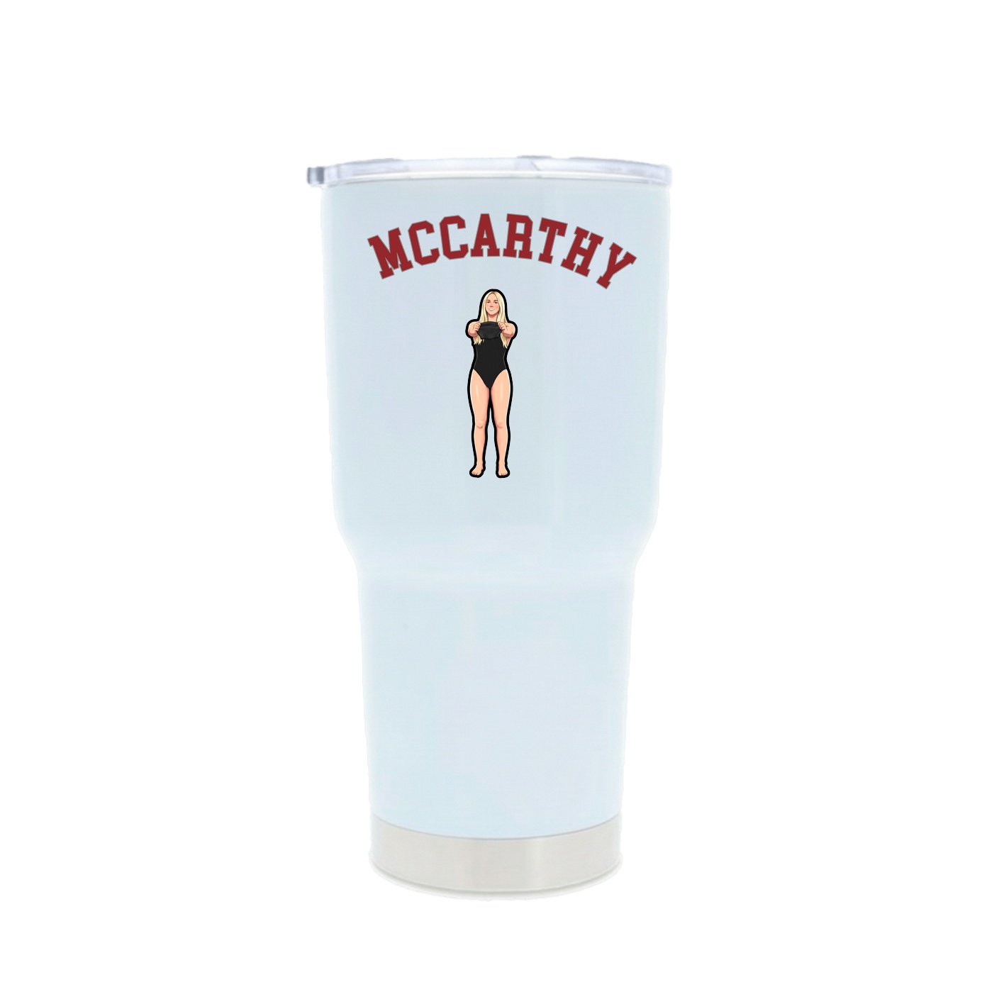30oz Stainless Steel Tumbler — Shirsey Arch in White