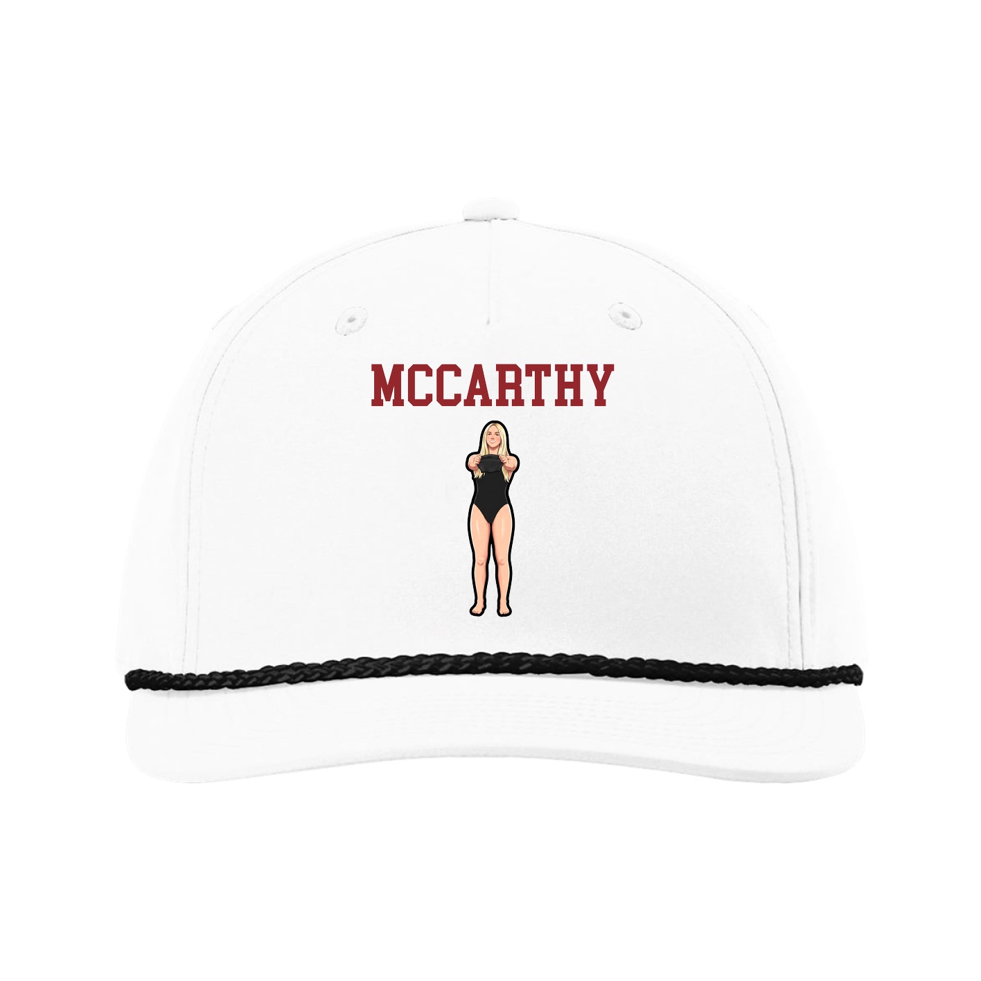 Five-Panel Classic Rope Cap — Shirsey in White