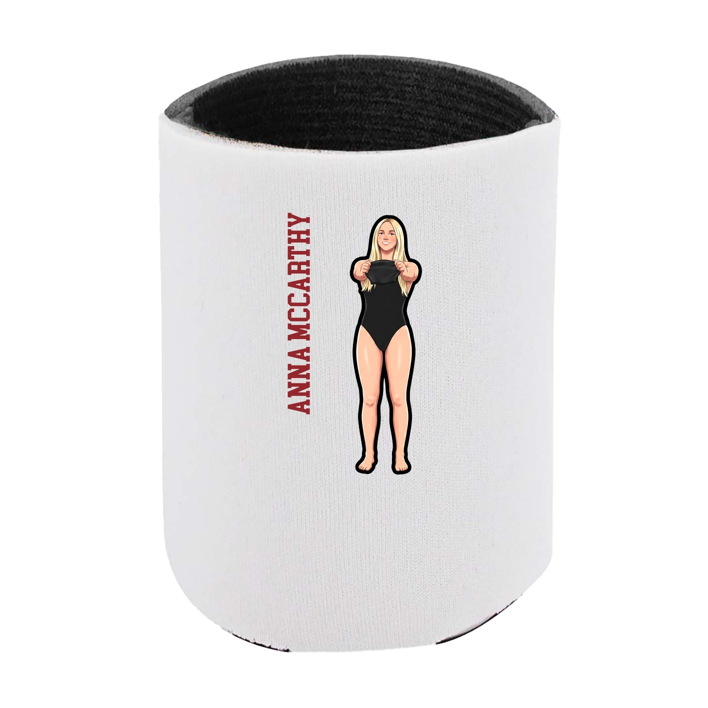 Can Holder — Name Vertical in White