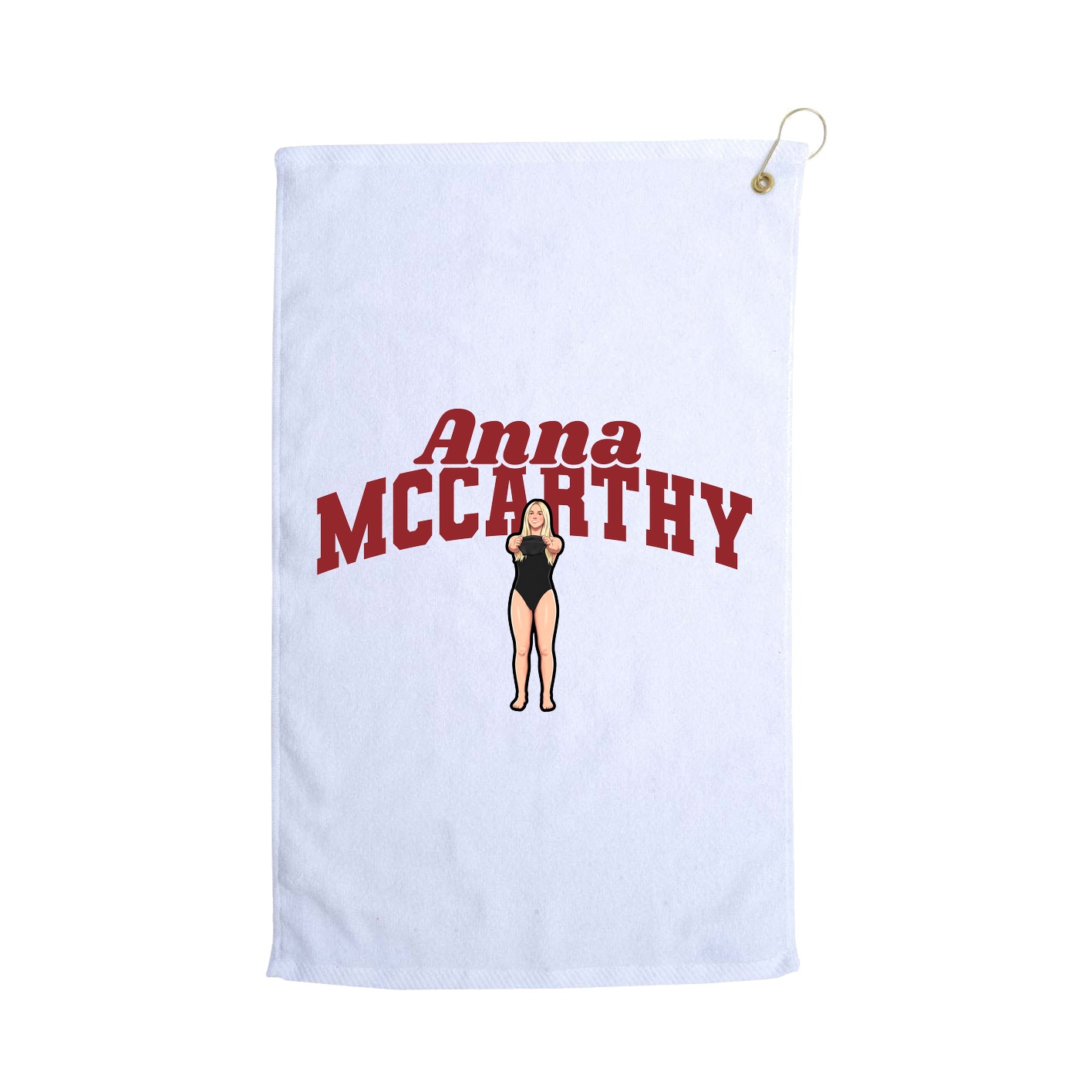 Golf Towel — Signature Arch in White