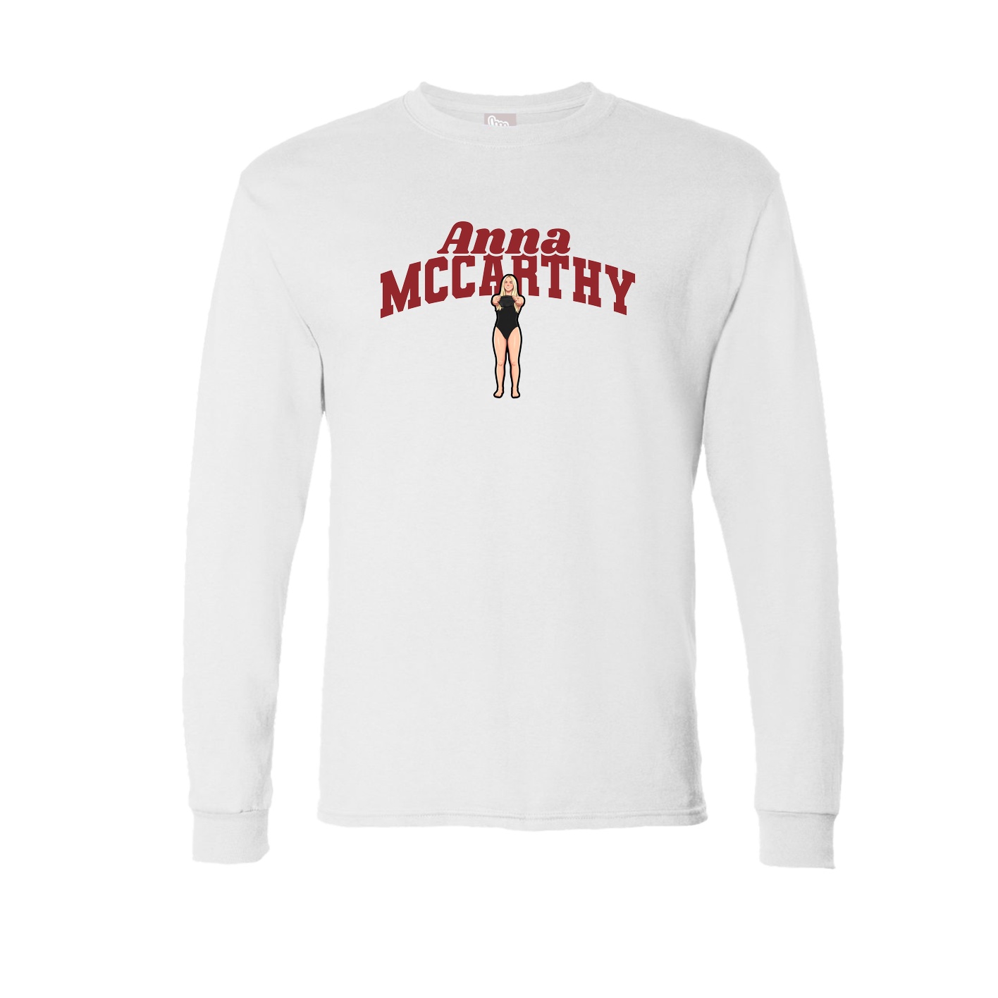 Long Sleeve Tee — Signature Arch in White