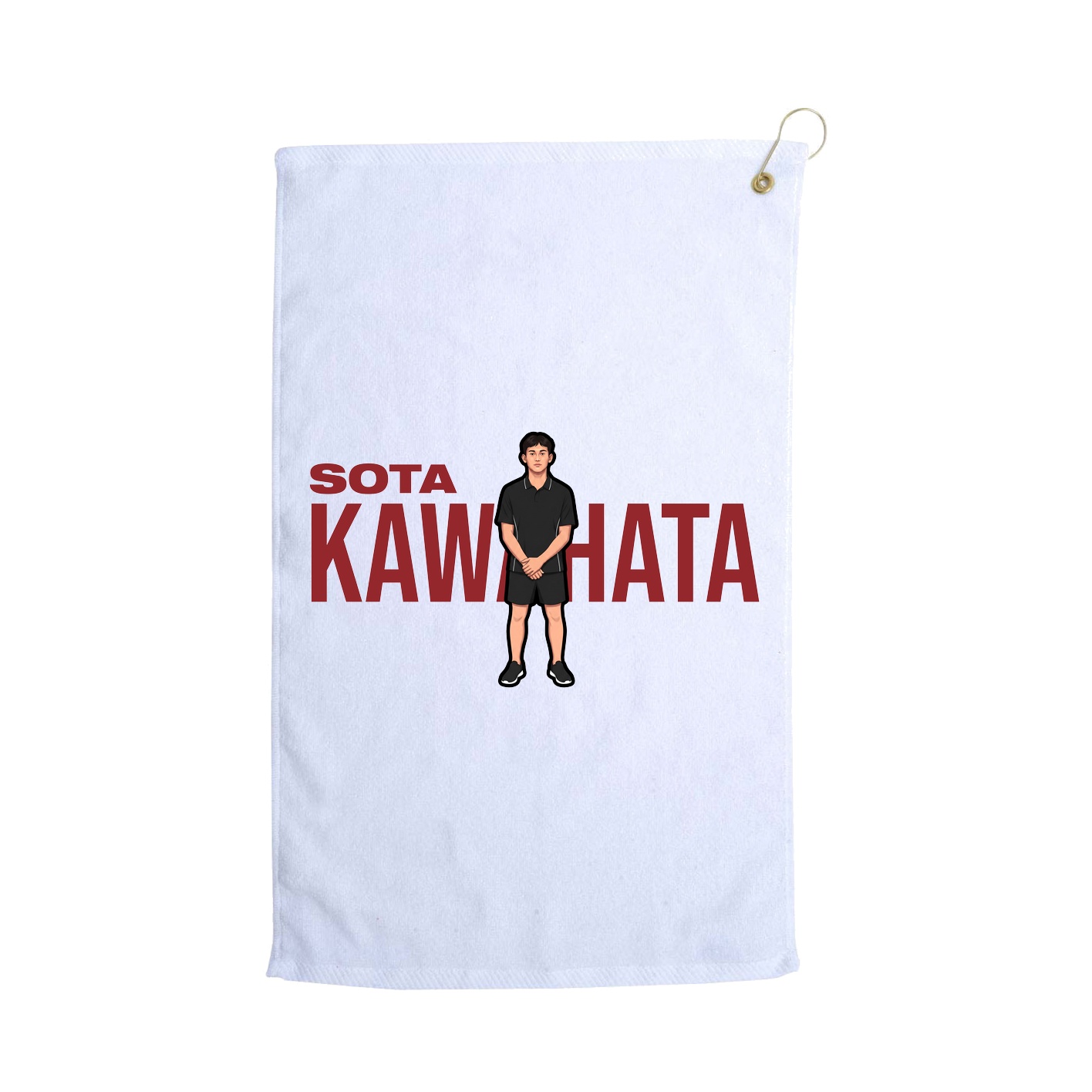 Golf Towel — Player Name in White