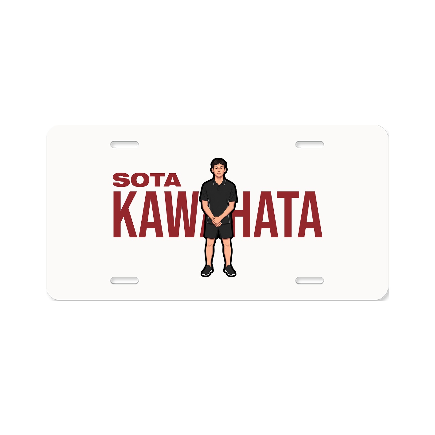 License Plate — Player Name in Classic