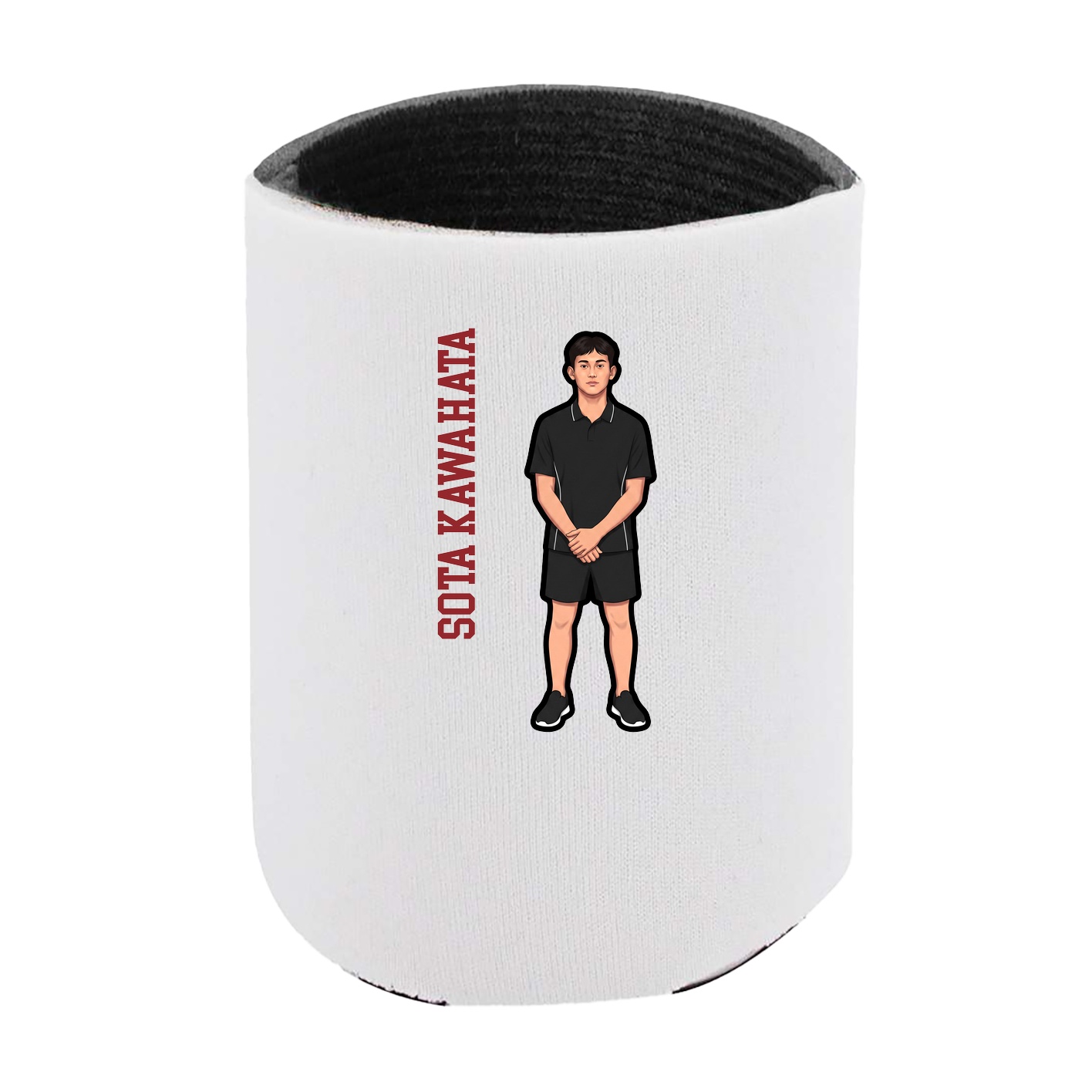 Can Holder — Name Vertical in White