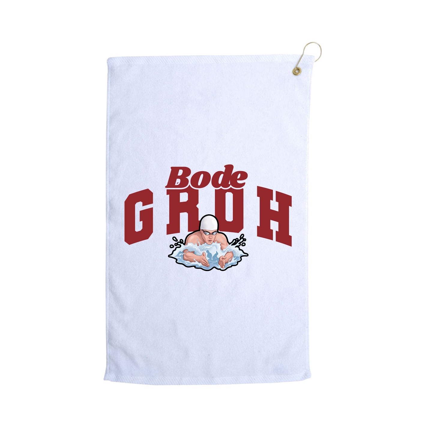 Golf Towel — Signature Arch in White