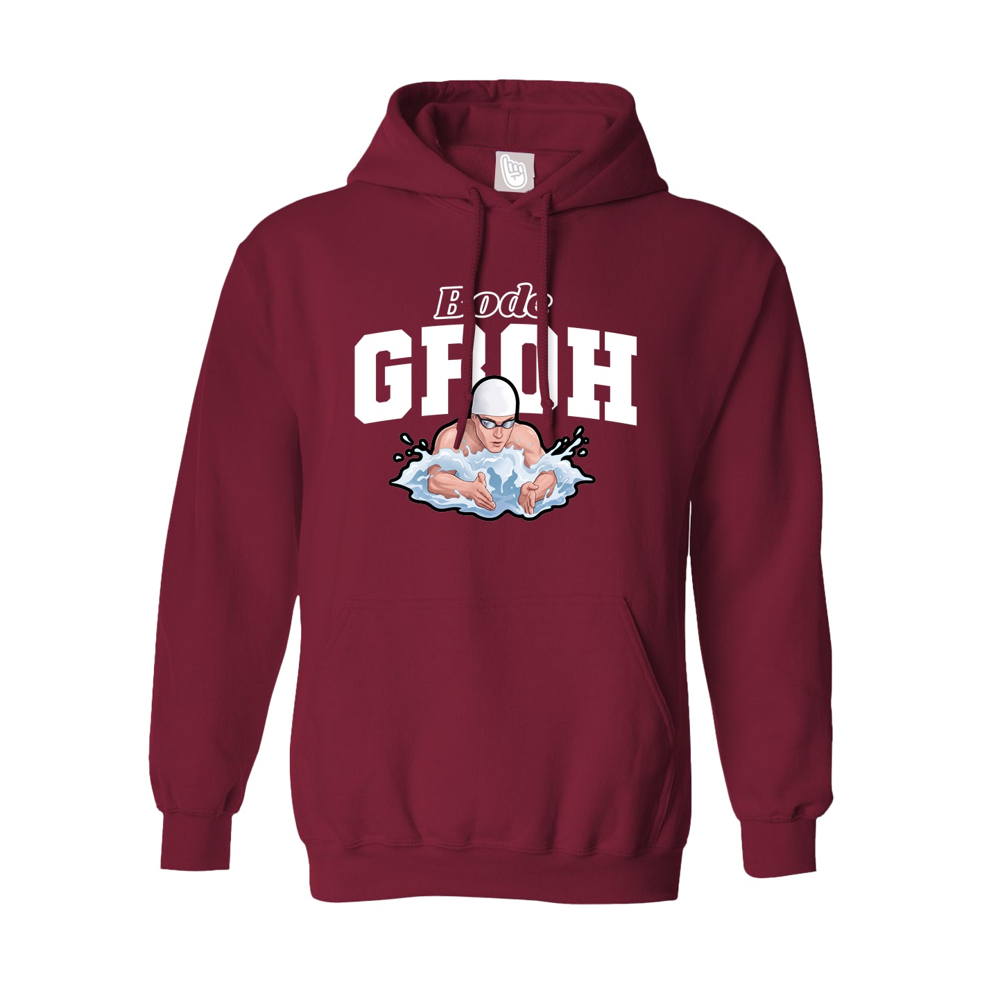 Hoodie — Name Arch in Cardinal