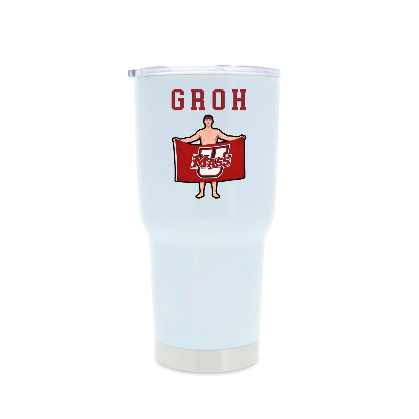 30oz Stainless Steel Tumbler — Shirsey in White