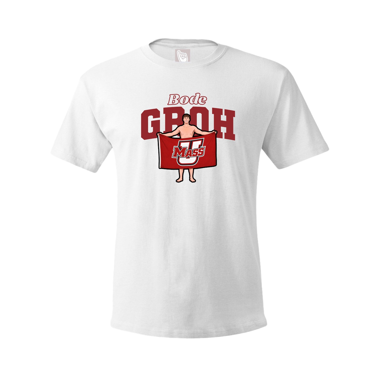 Youth Tee — Name Arch in White