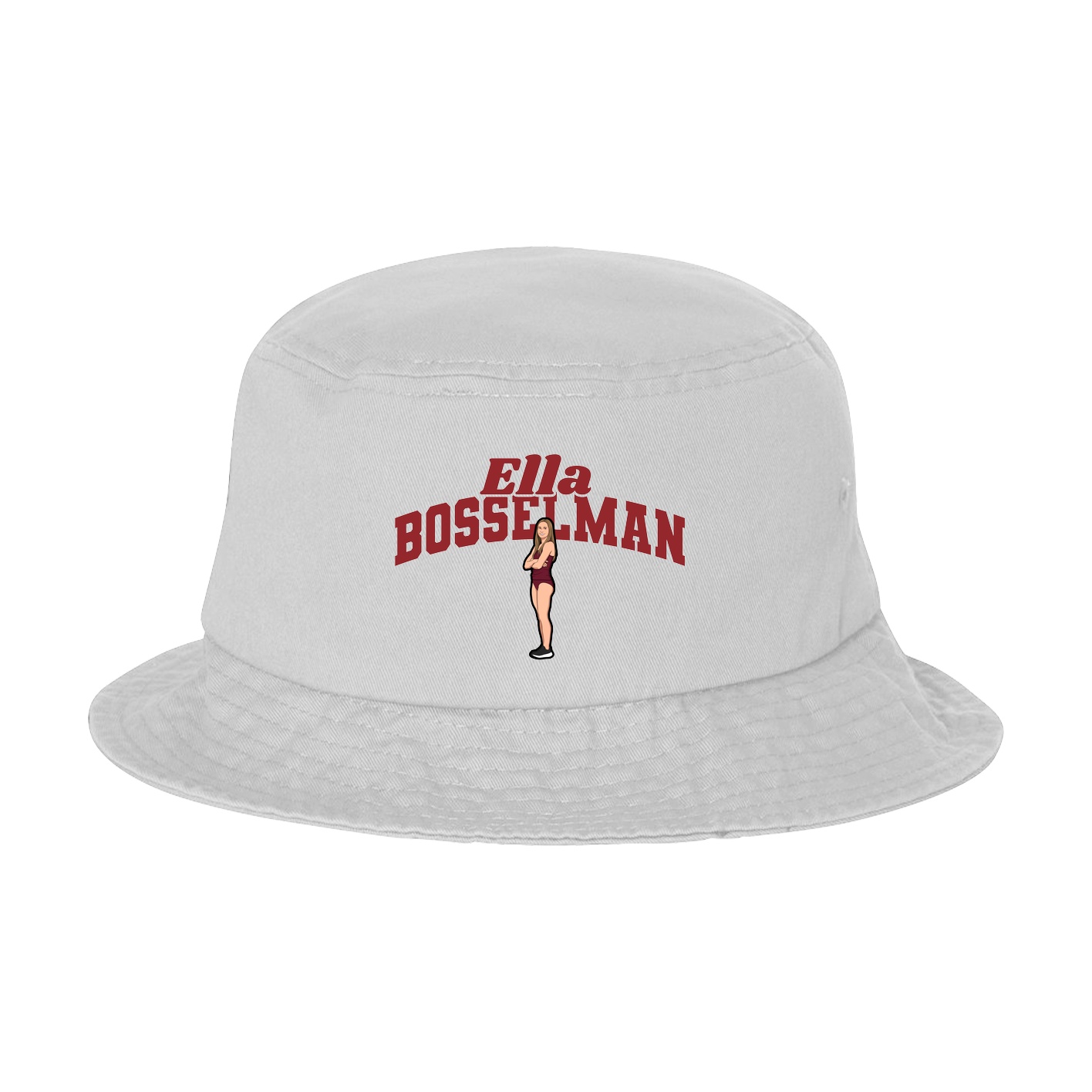 Bucket Cap — Signature Arch in White