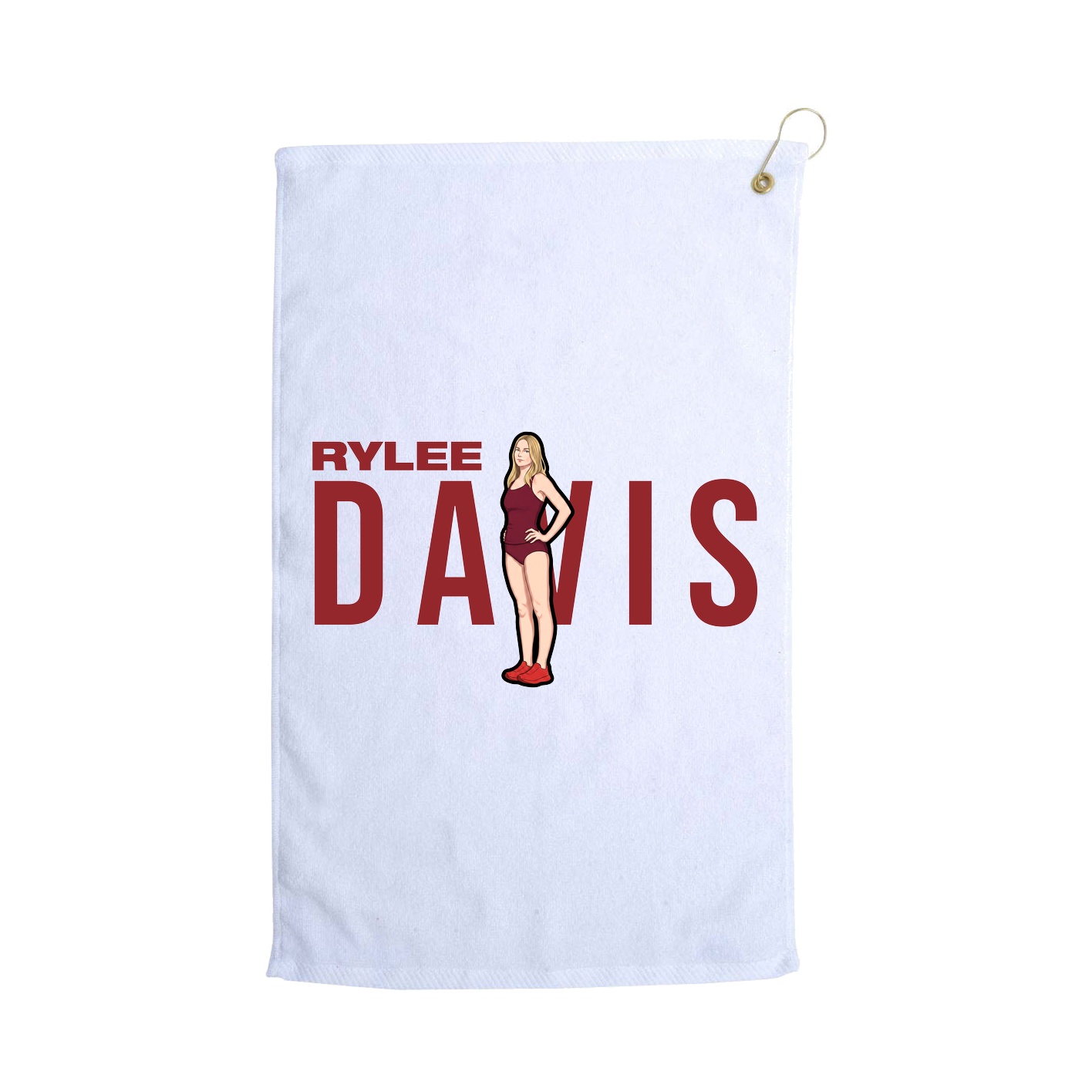 Golf Towel — Player Name in White