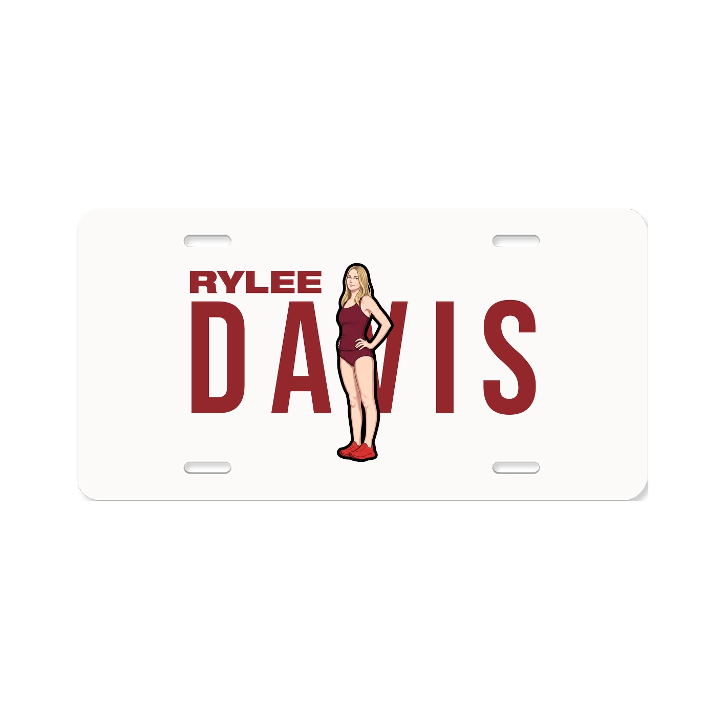 License Plate — Player Name in Classic