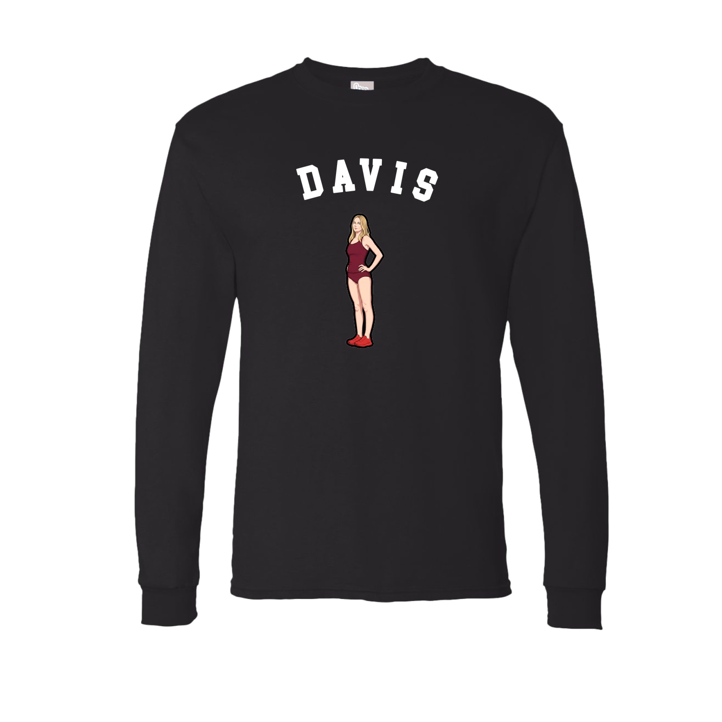 Long Sleeve Tee — Shirsey Arch in Black