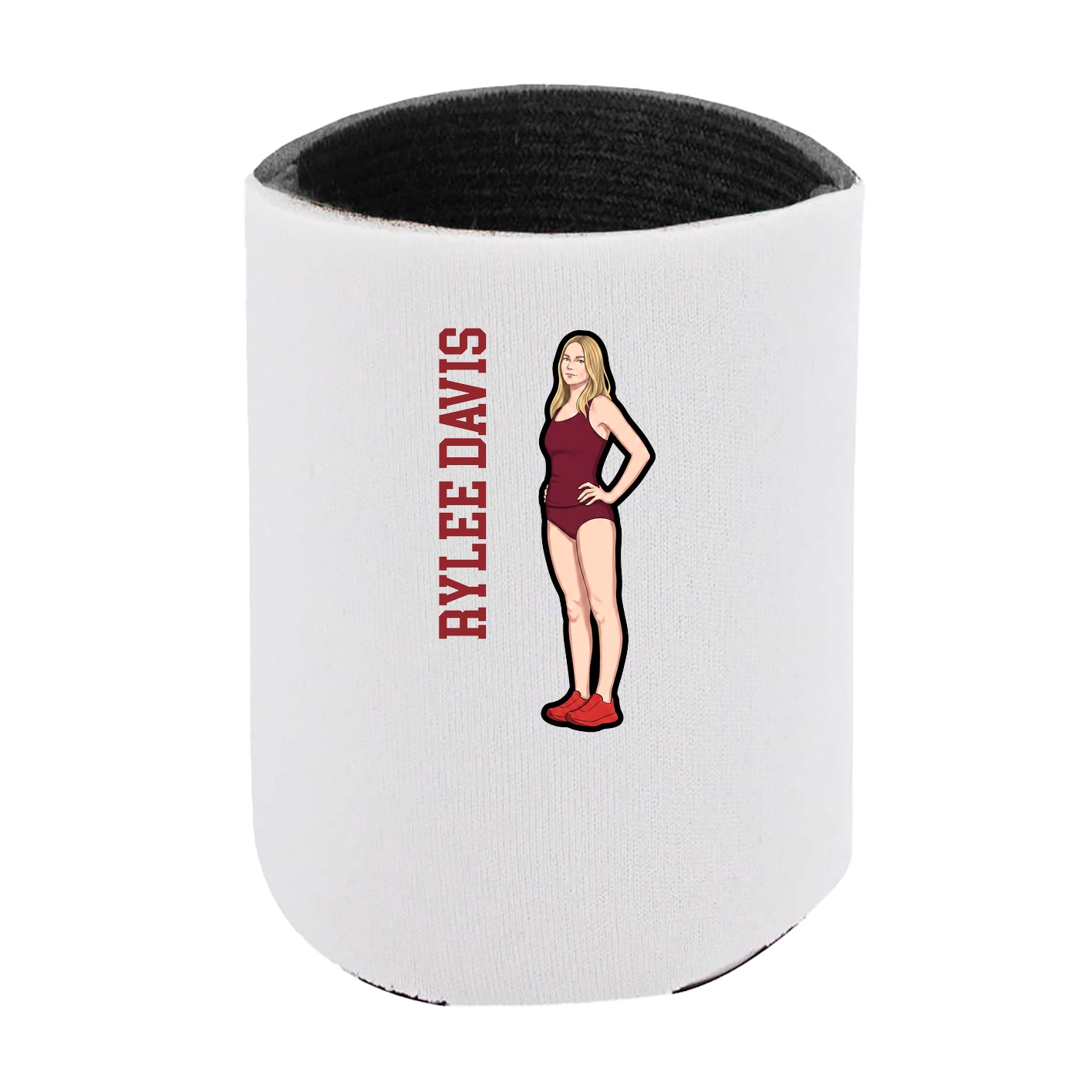 Can Holder — Name Vertical in White