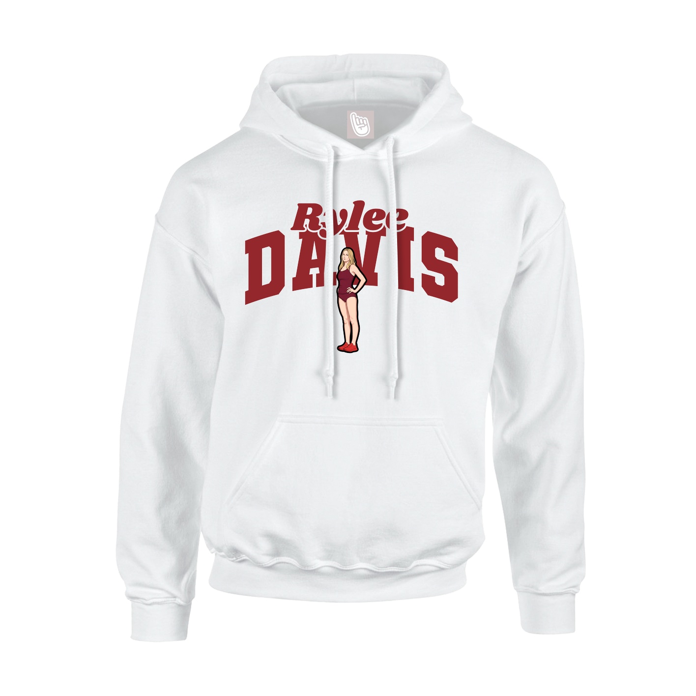 Hoodie — Signature Arch in White