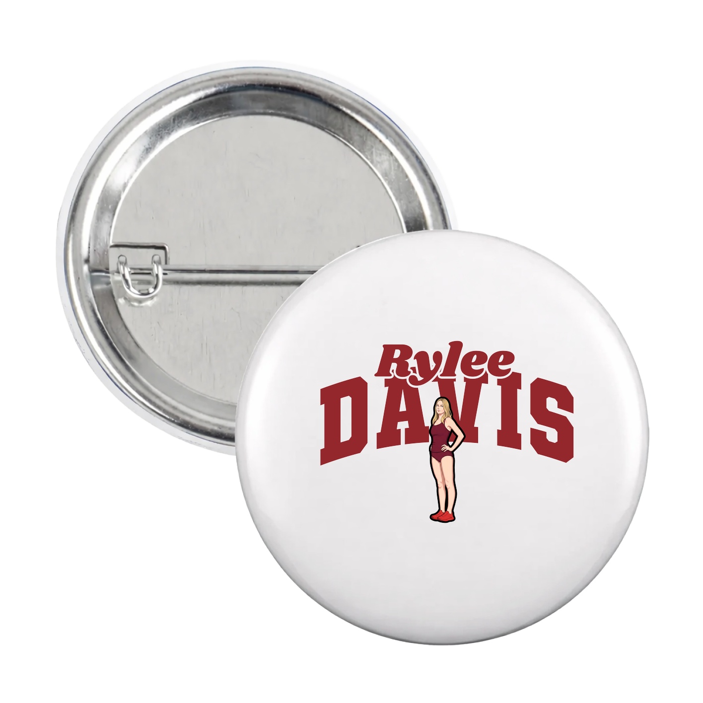Game Day Button — Signature Arch in White