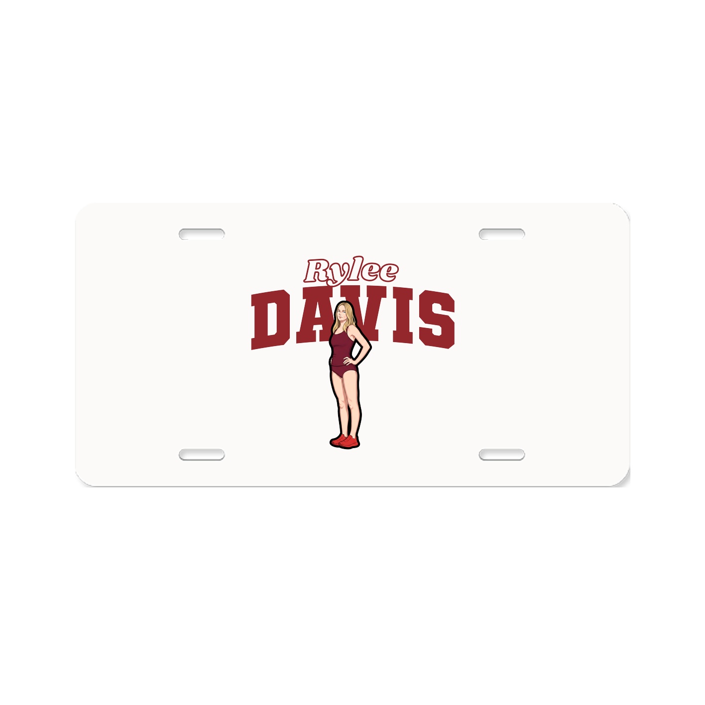 License Plate — Name Arch in Classic