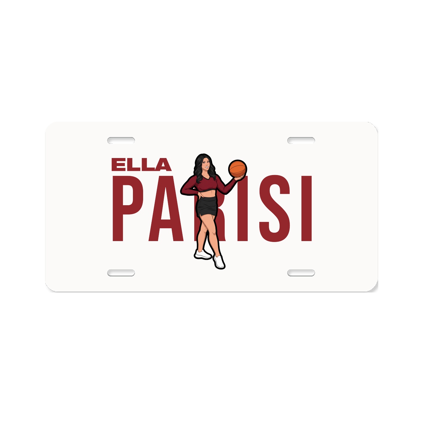 License Plate — Player Name in Classic