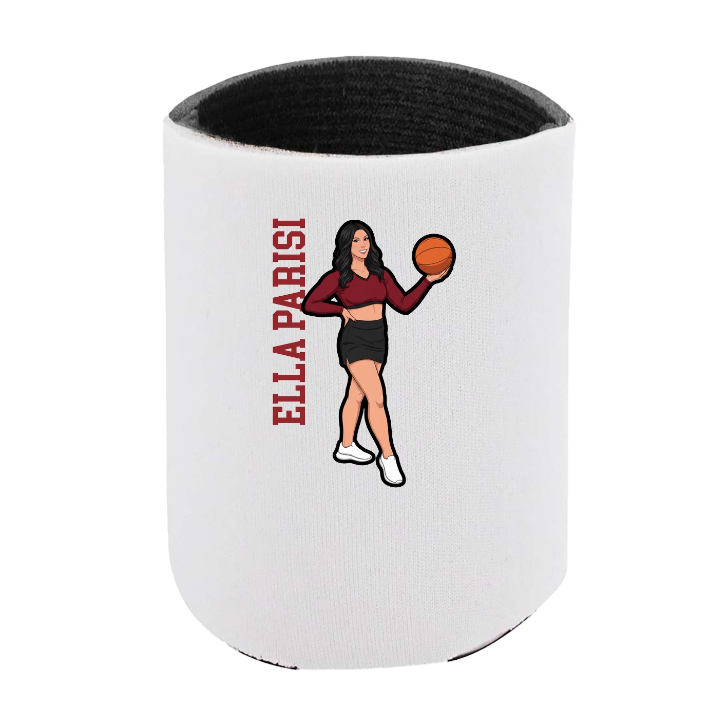 Can Holder — Name Vertical in White