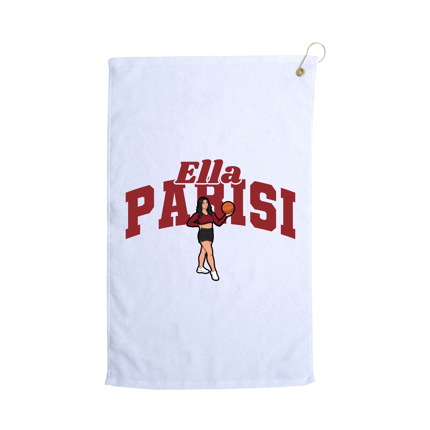 Golf Towel — Signature Arch in White